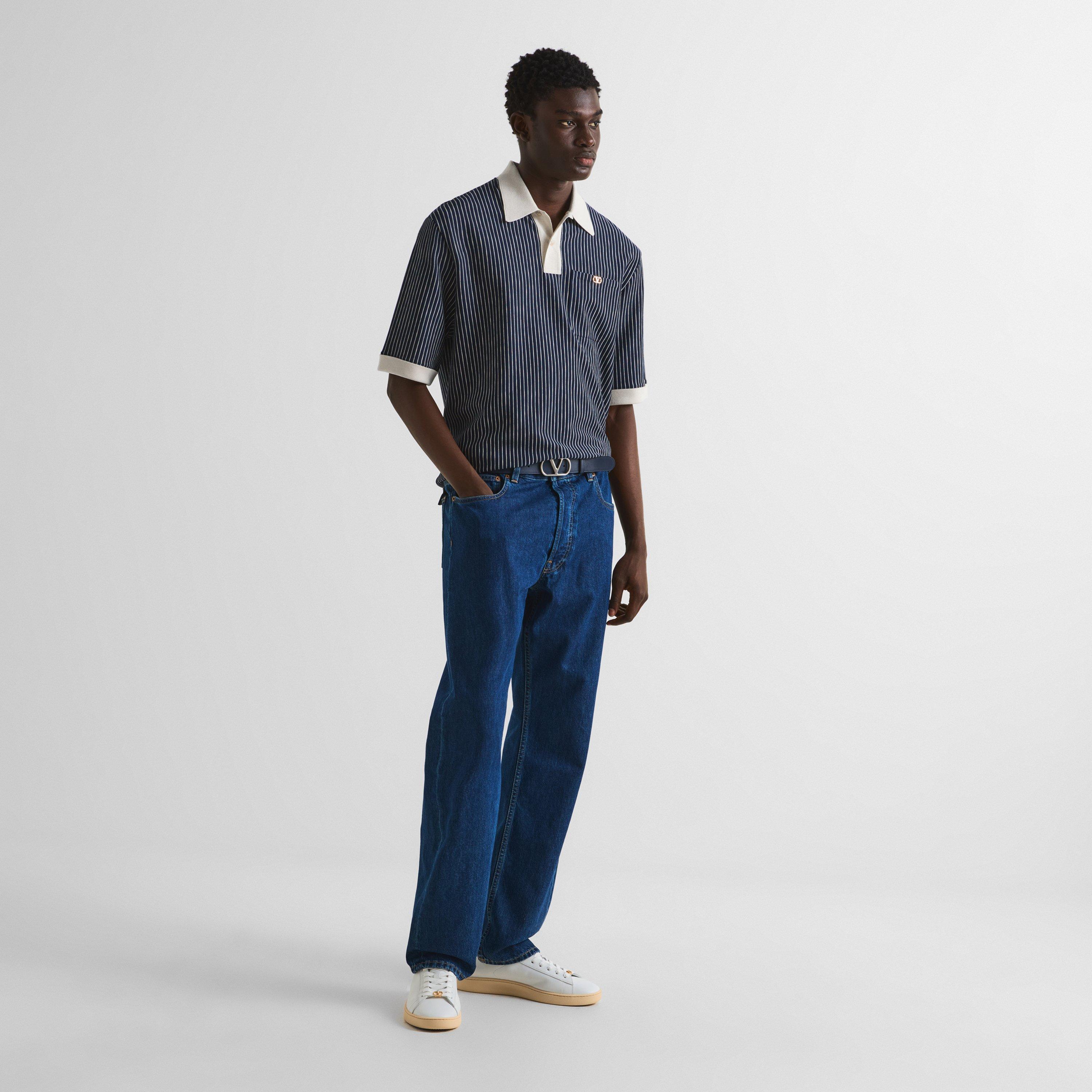 Navy/Burro - Valentino - Val Sig Polo Sn64 - 6
