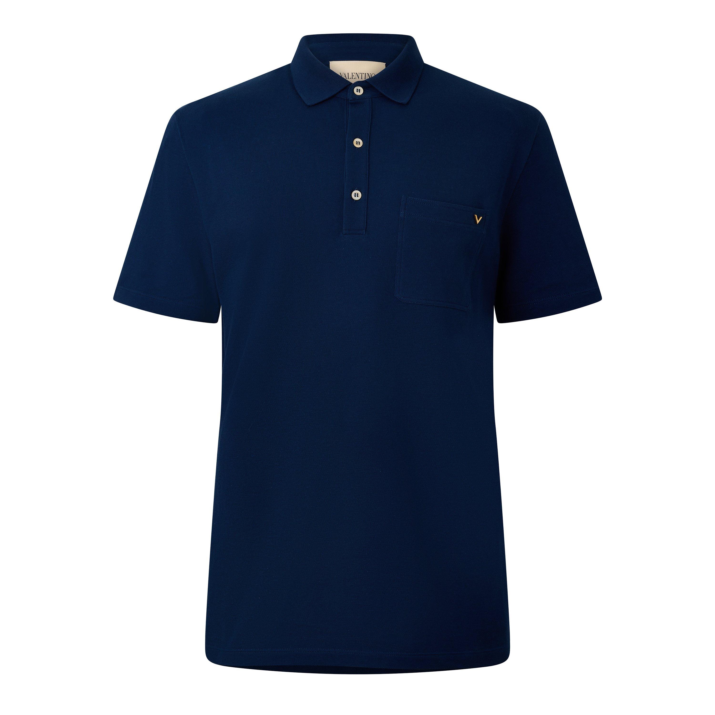 Valentino Val Piquet Polo Sn64 - Indaco - XL