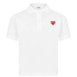 Comme des Garcons PLAY Peeping Heart Polo Shirt Junior