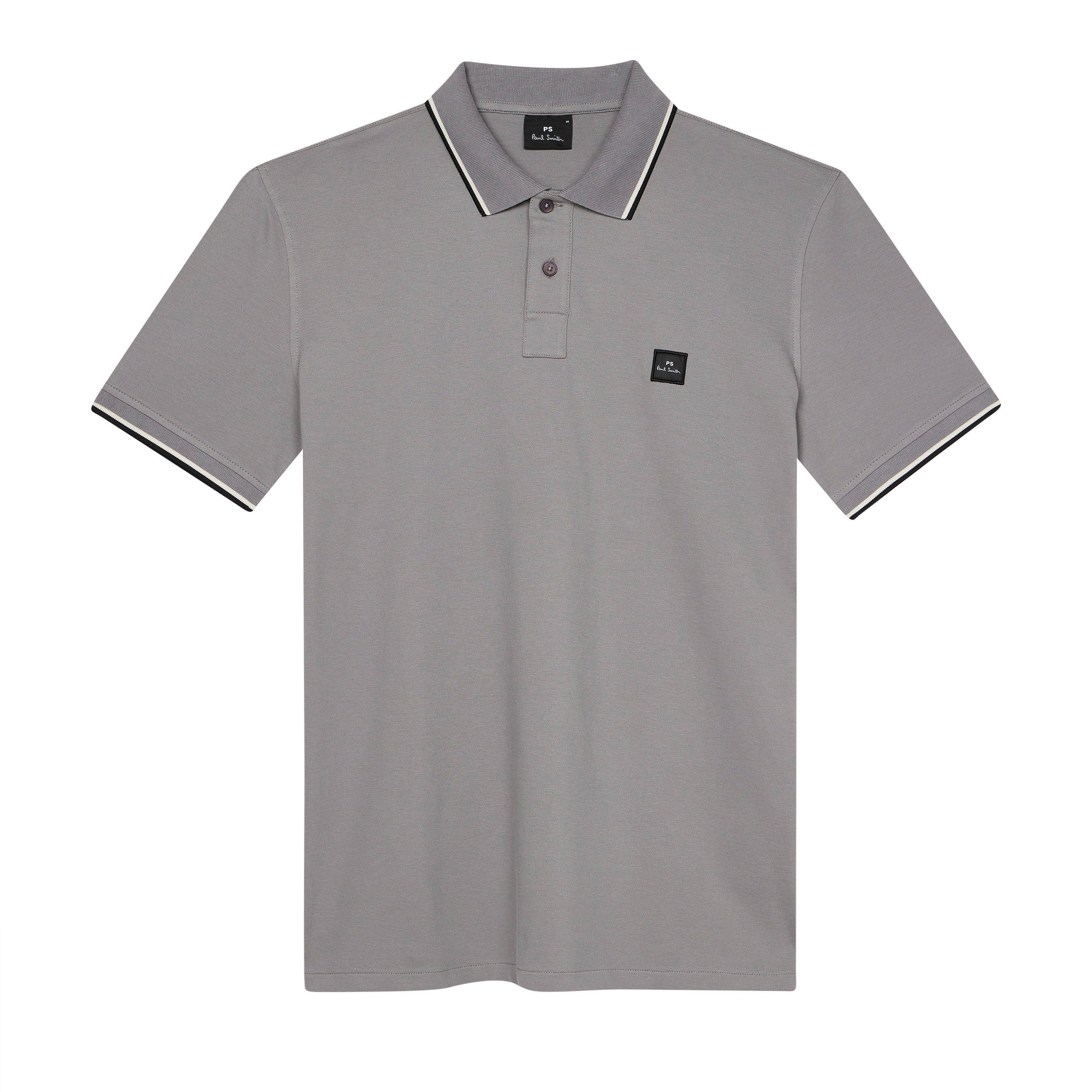 PS Paul Smith Polo T-Shirt - Flat Grey 70 - Size 2XL