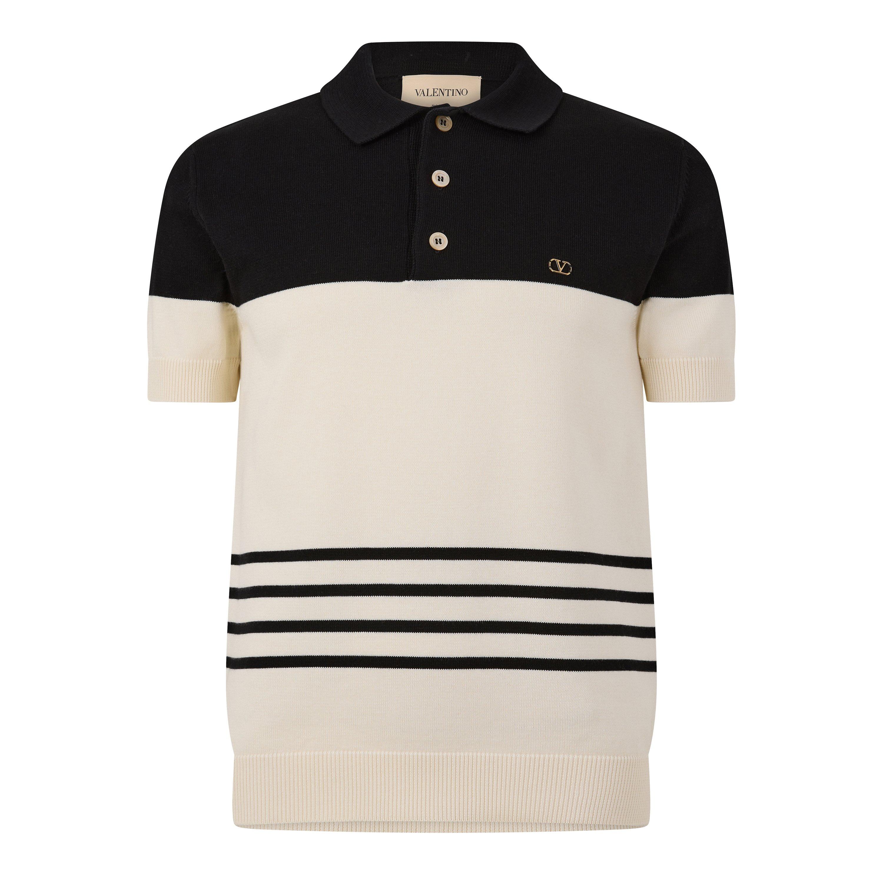 Valentino Val Maglia Polo Sn64 - Burro/Vblack - XL