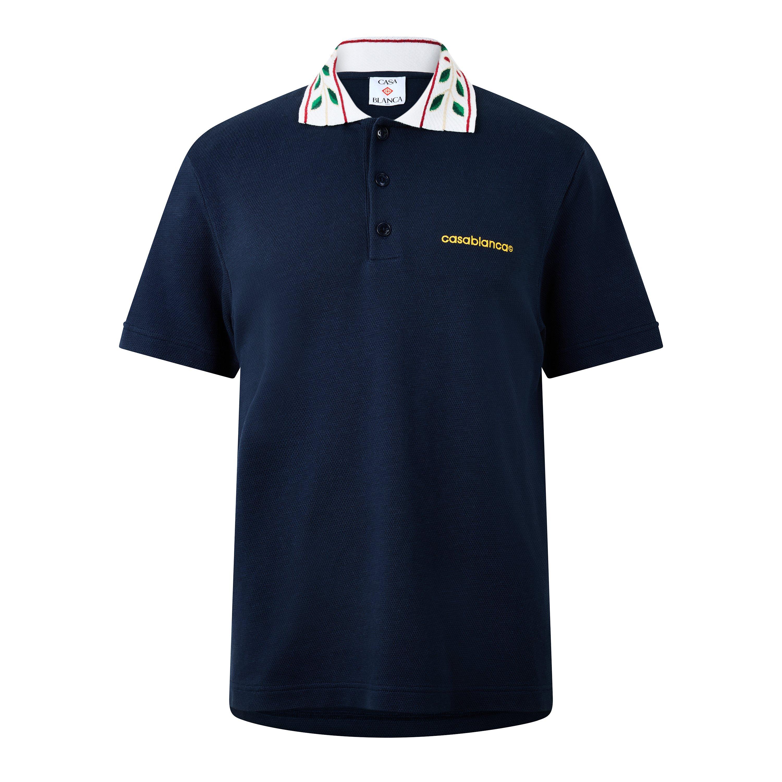 Casablanca Casa Laurel Polo Sn64 - Navy - Large