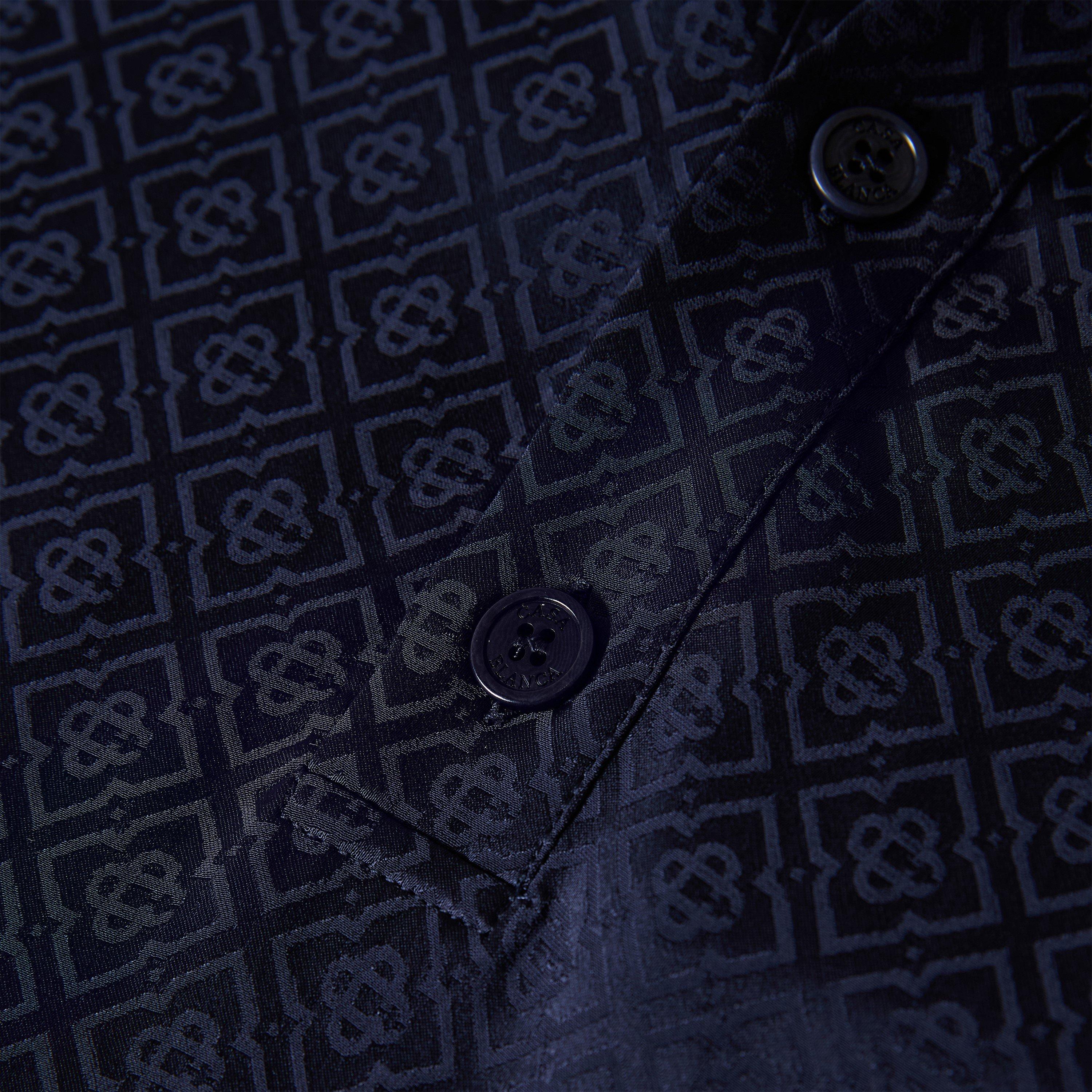 Dark Navy - Casablanca - Casa Silk Mono Polo Sn63 - 3