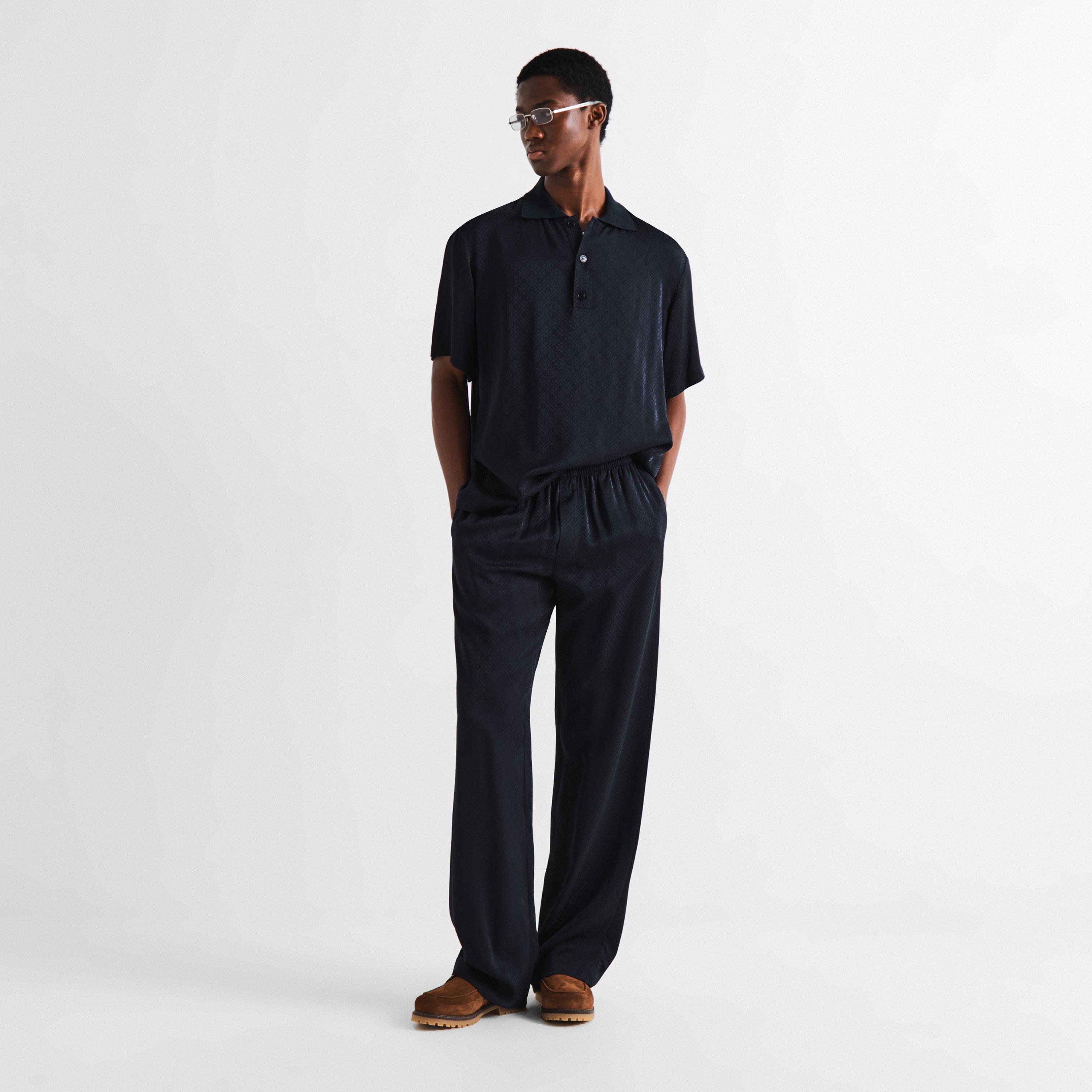 Dark Navy - Casablanca - Casa Silk Mono Polo Sn63 - 6
