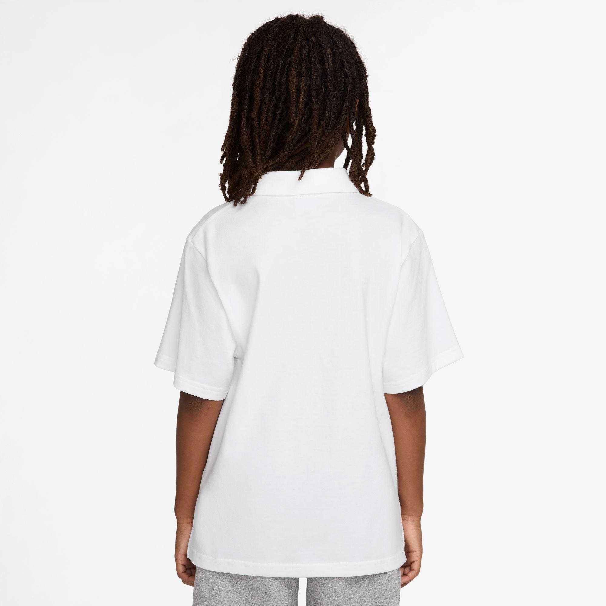 White - Nike - Kids' Short-Sleeve Polo Shirt - 4