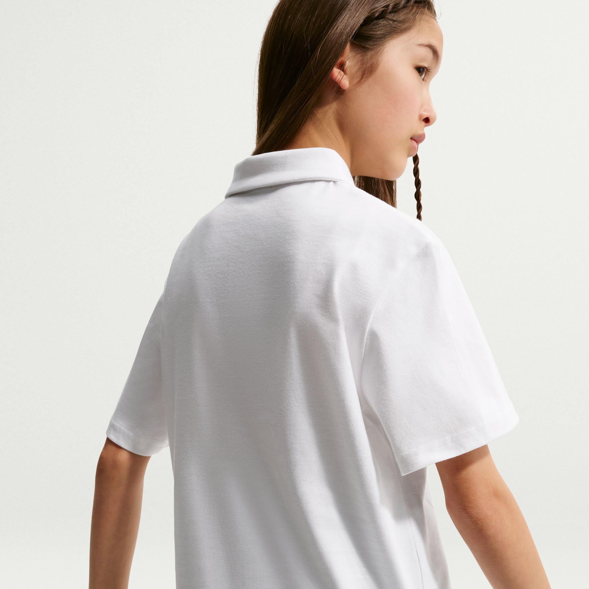 White - Nike - Kids' Short-Sleeve Polo Shirt - 5