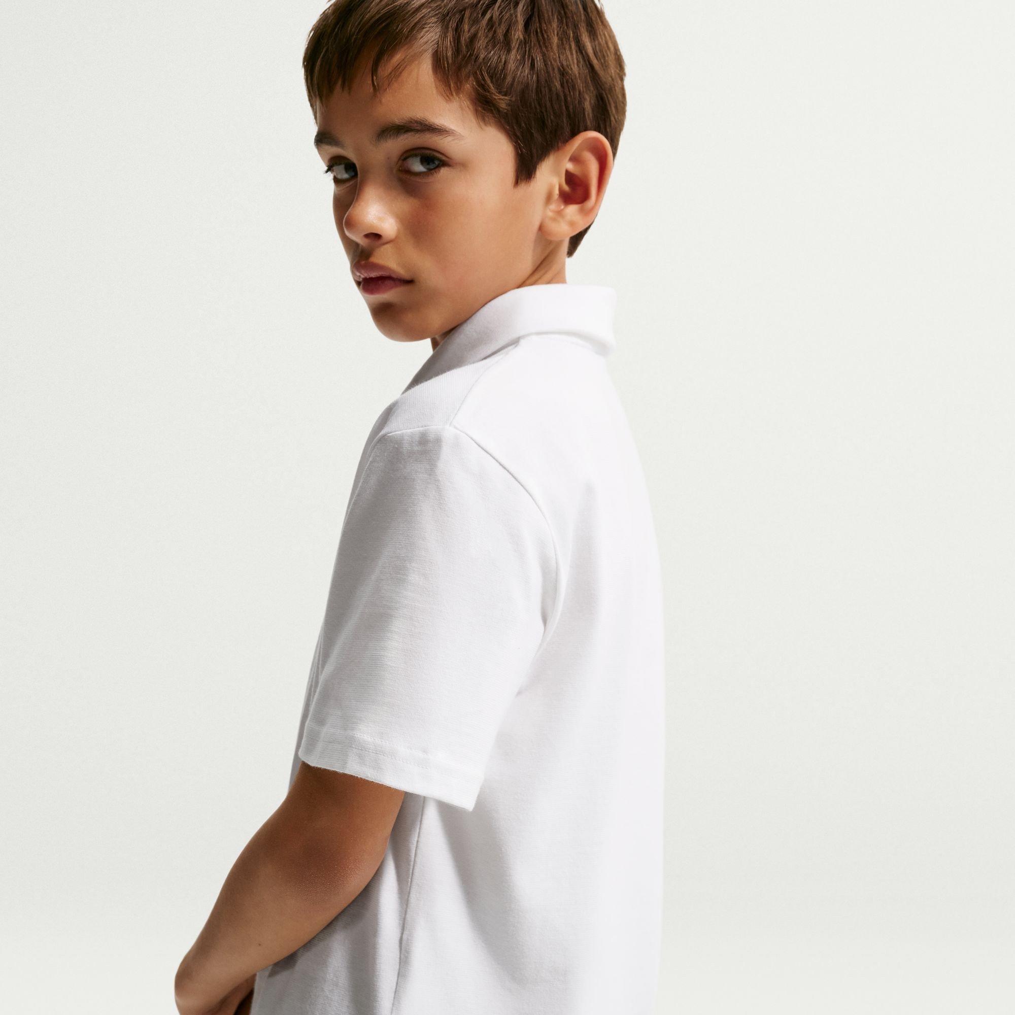 White - Nike - Kids' Short-Sleeve Polo Shirt - 6