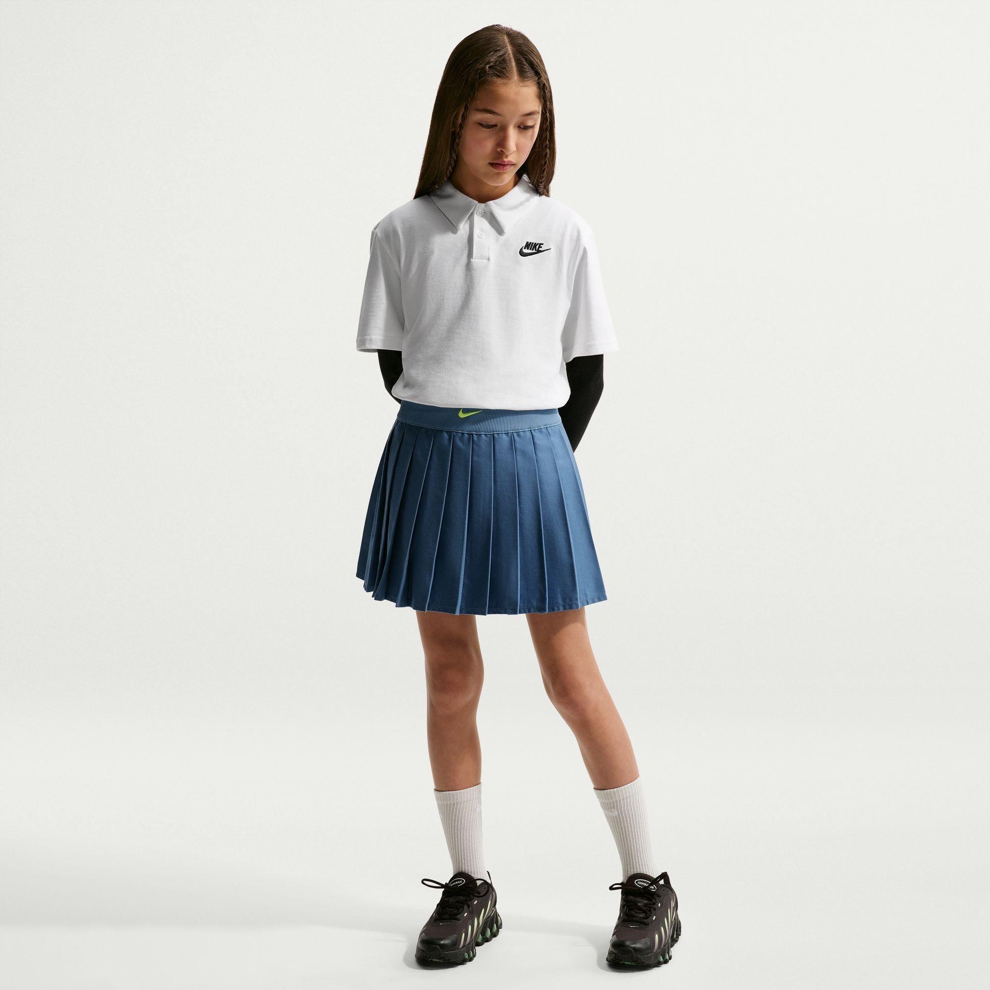 White - Nike - Kids' Short-Sleeve Polo Shirt - 7