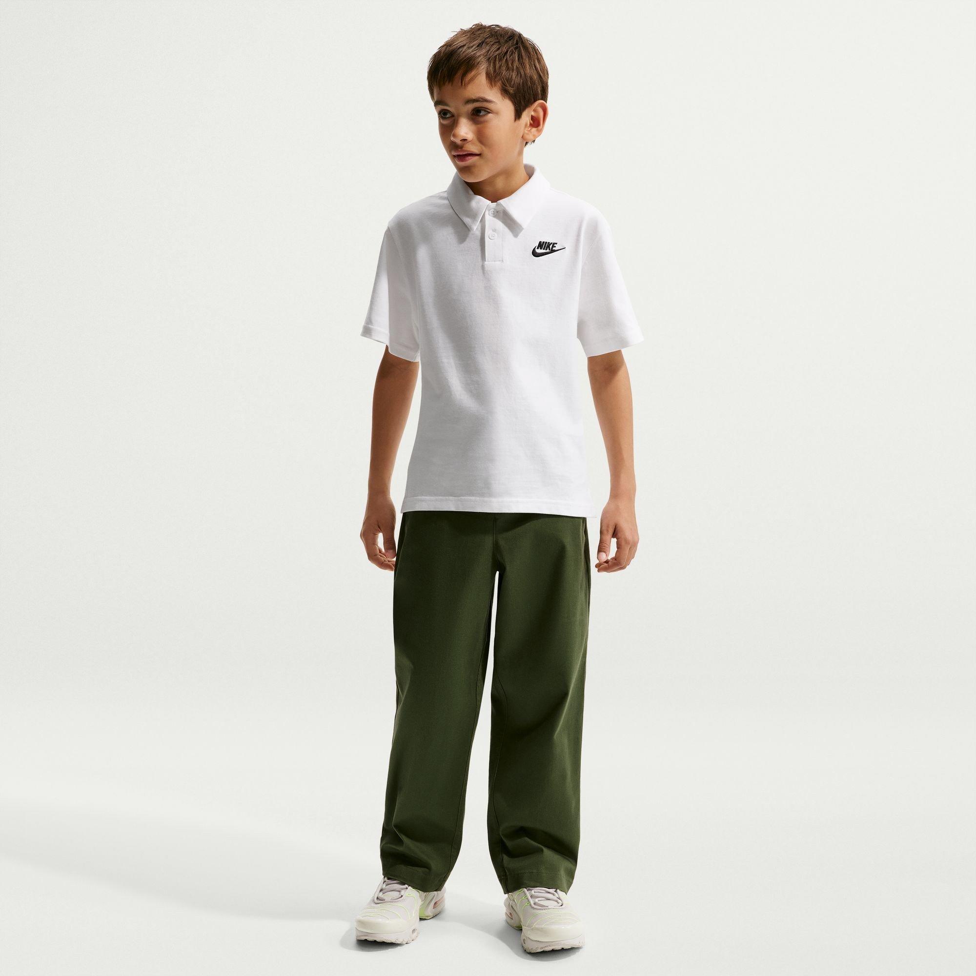 White - Nike - Kids' Short-Sleeve Polo Shirt - 8