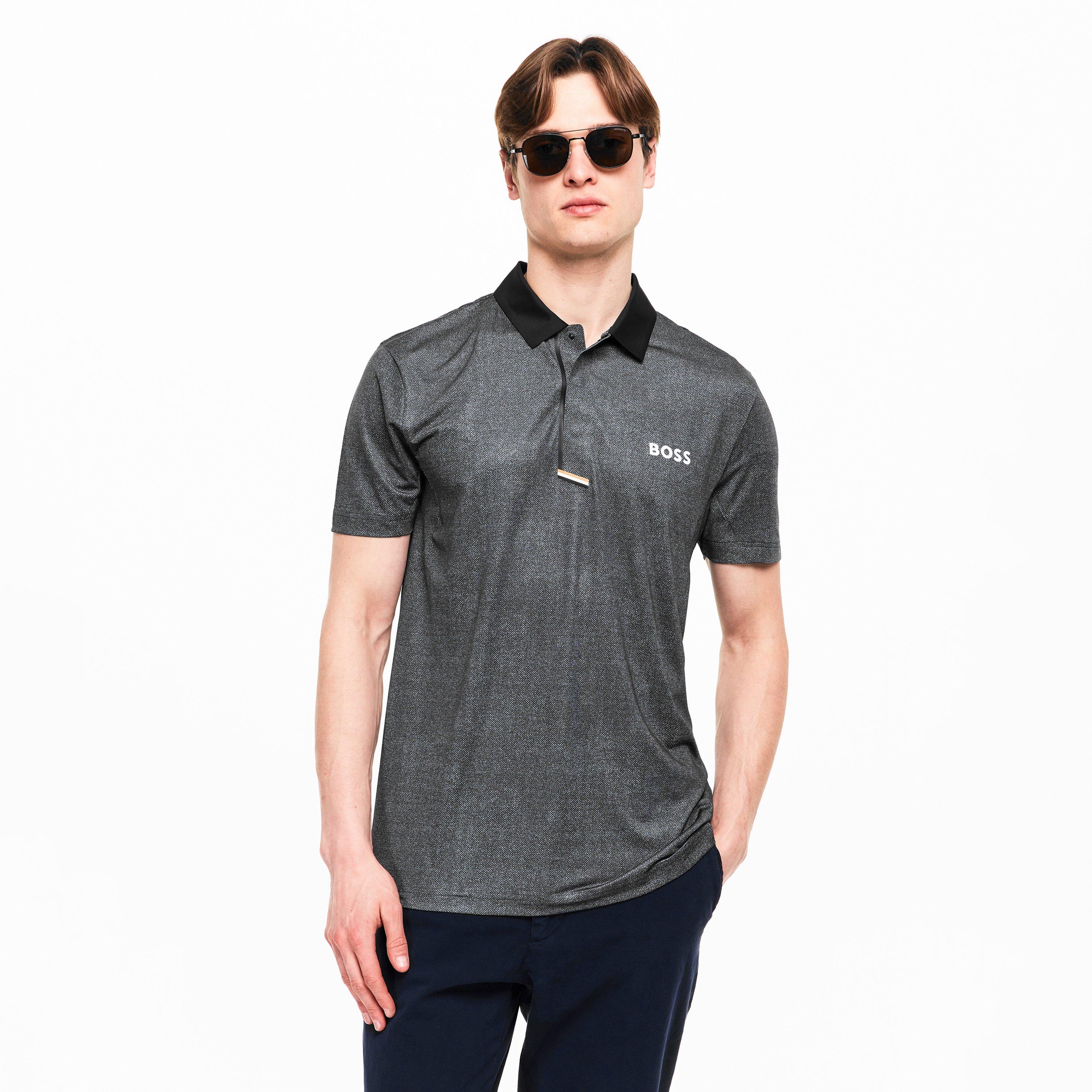 Black - Boss - Men's Paddytech Goc Polo Shirt - 3