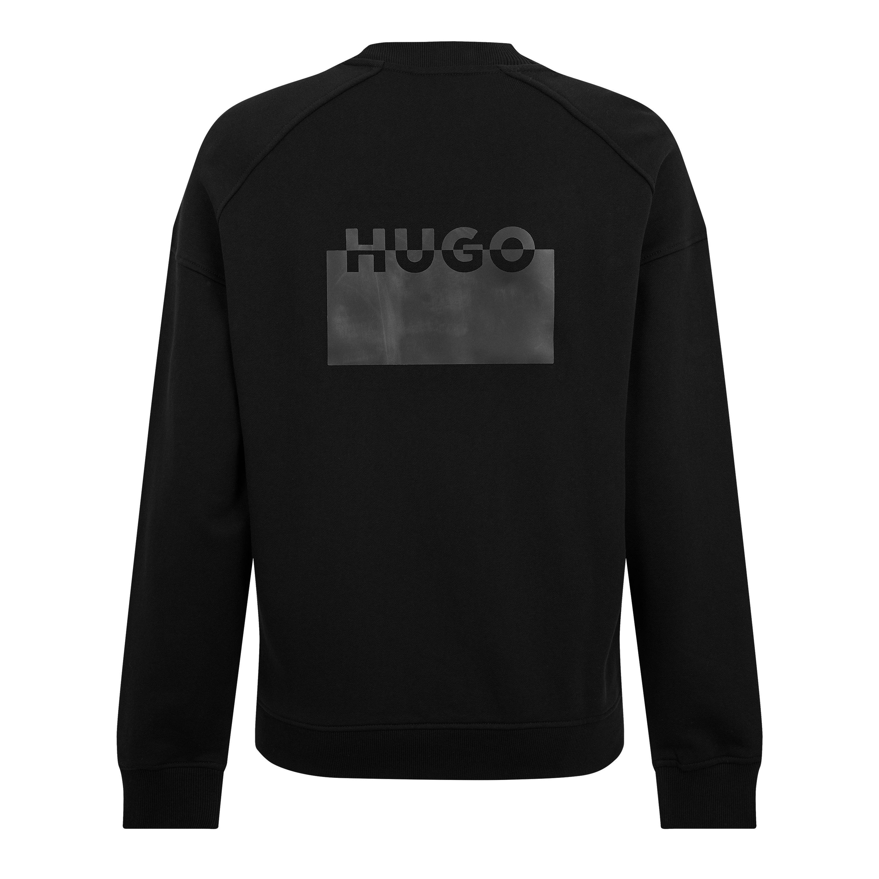 Black - Hugo - Mens Delastcrew Crew Sweater - 2