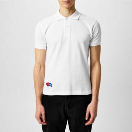 Comme des Garcons PLAY Space Heart Polo Shirt