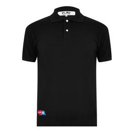 Comme des Garcons PLAY Space Heart Polo Shirt