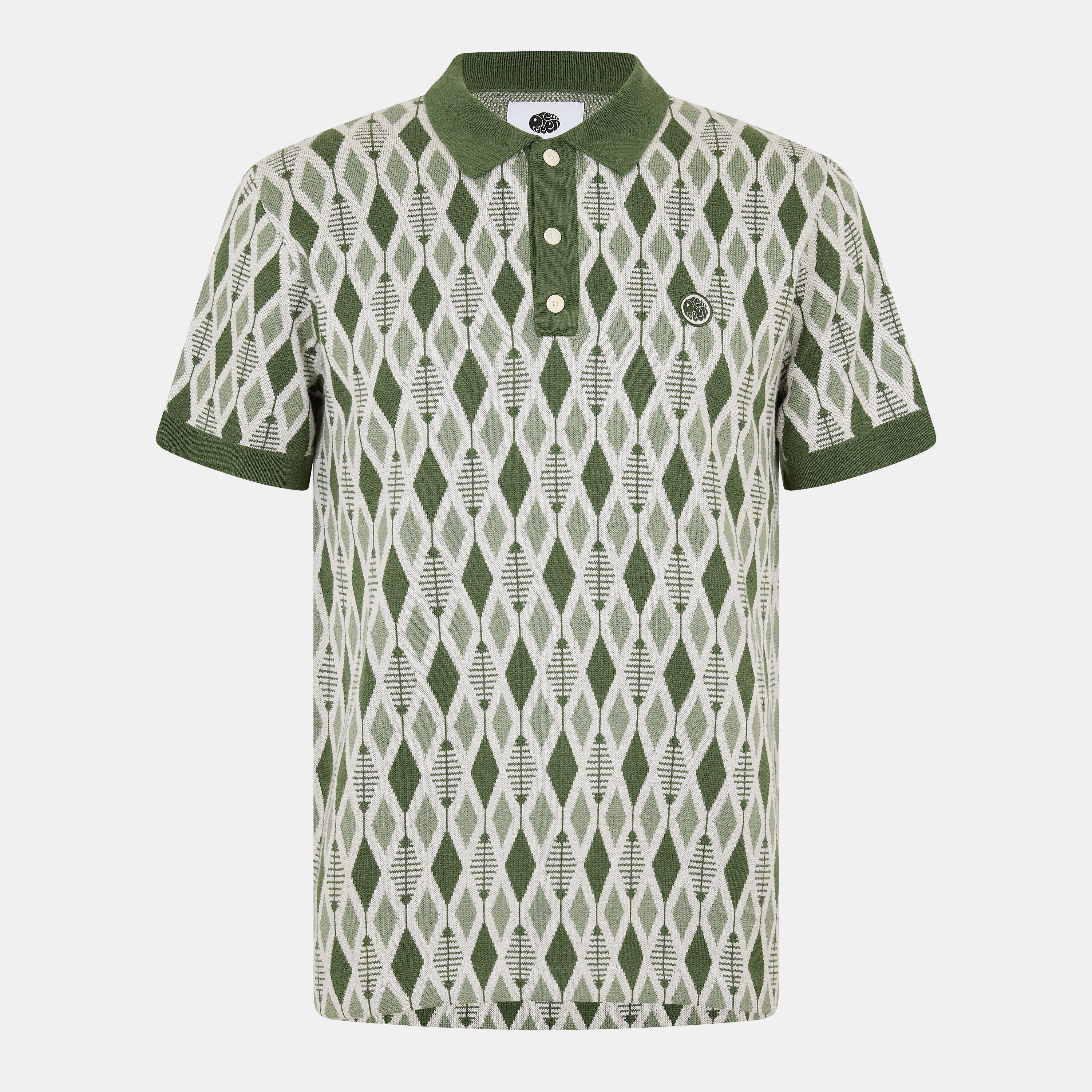 Pretty Green Men's Short Sleeve Polo Shirt - Medium