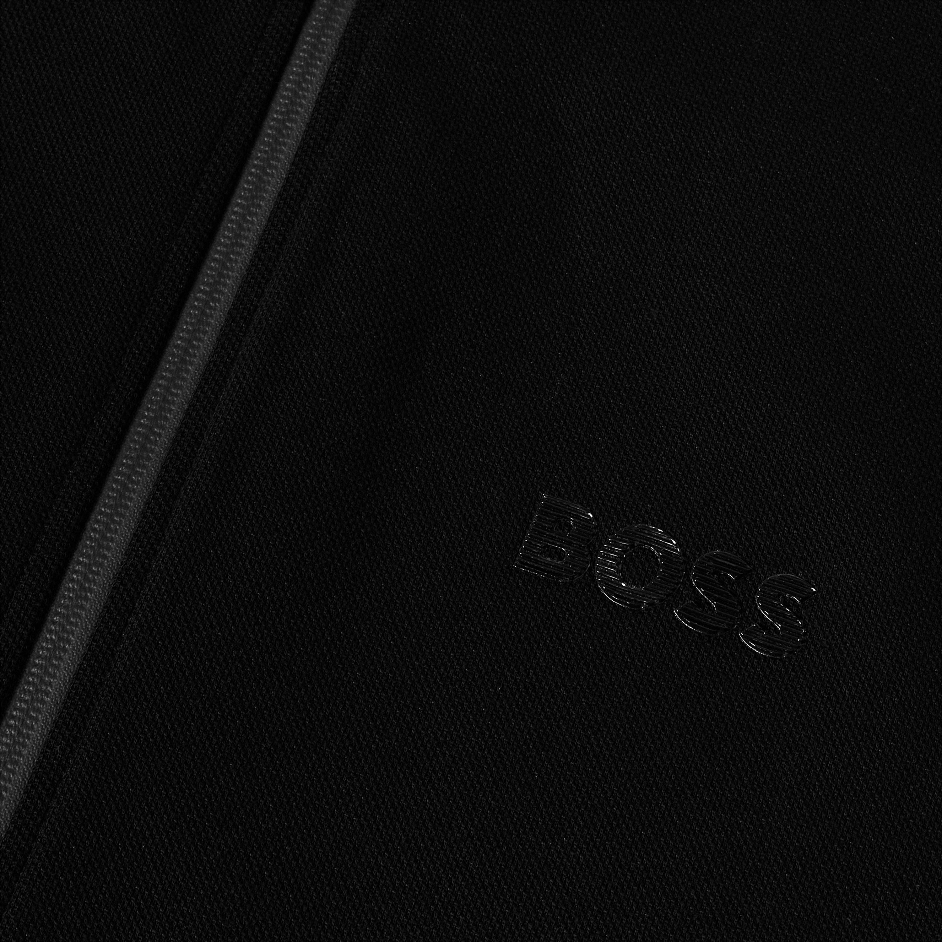 Black - Boss - Men's Skaz Mirror Short Sleeve Zip Hoodie - 3