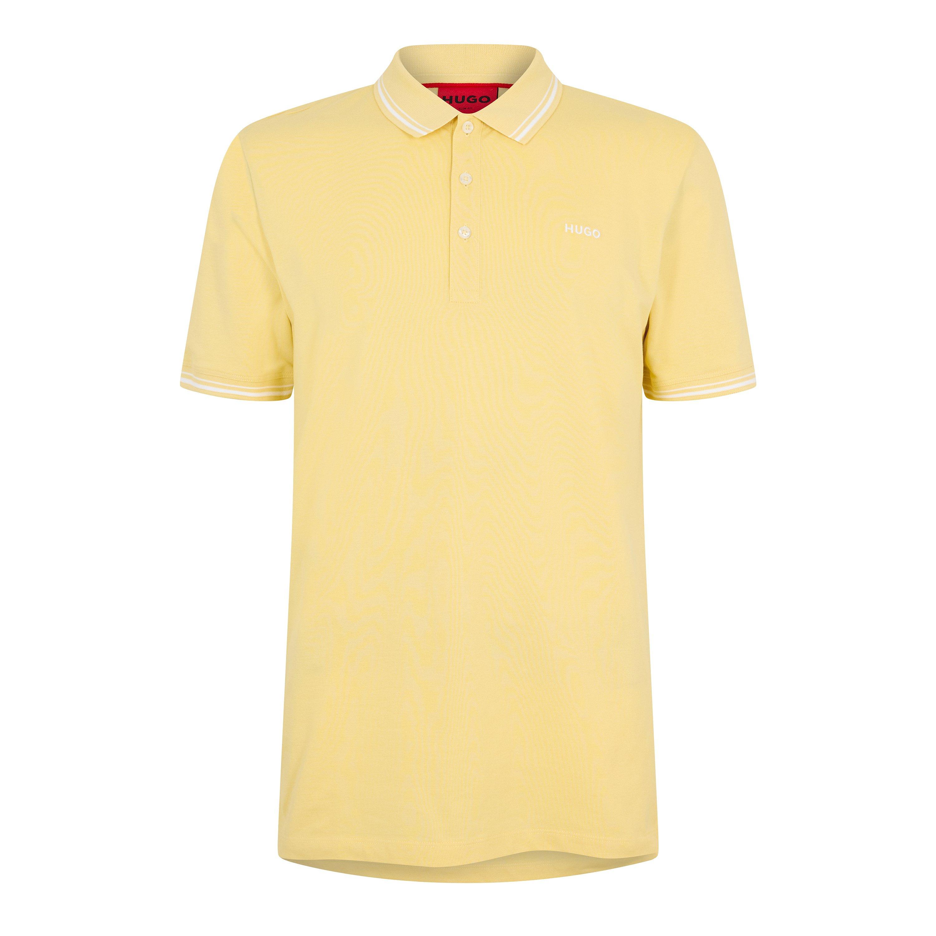 Hugo Men's Short Sleeve Polo Shirt - Medium Yellow - S