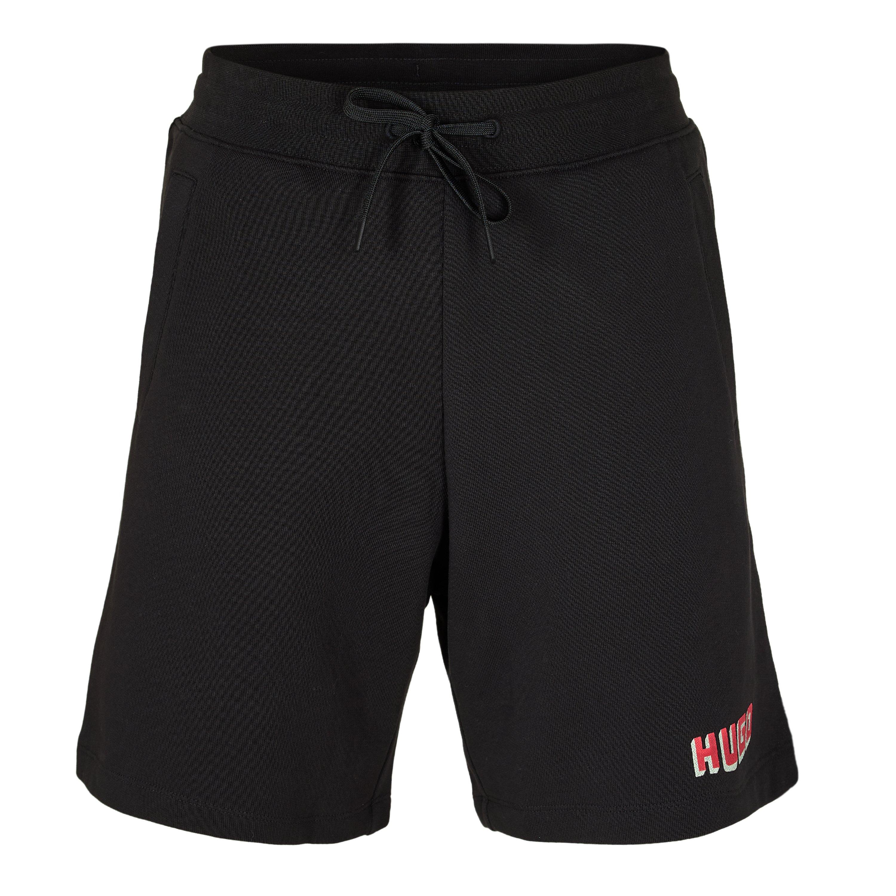 Black - Hugo - Men's Diqoshort Woven Tracksuit Shorts - 1