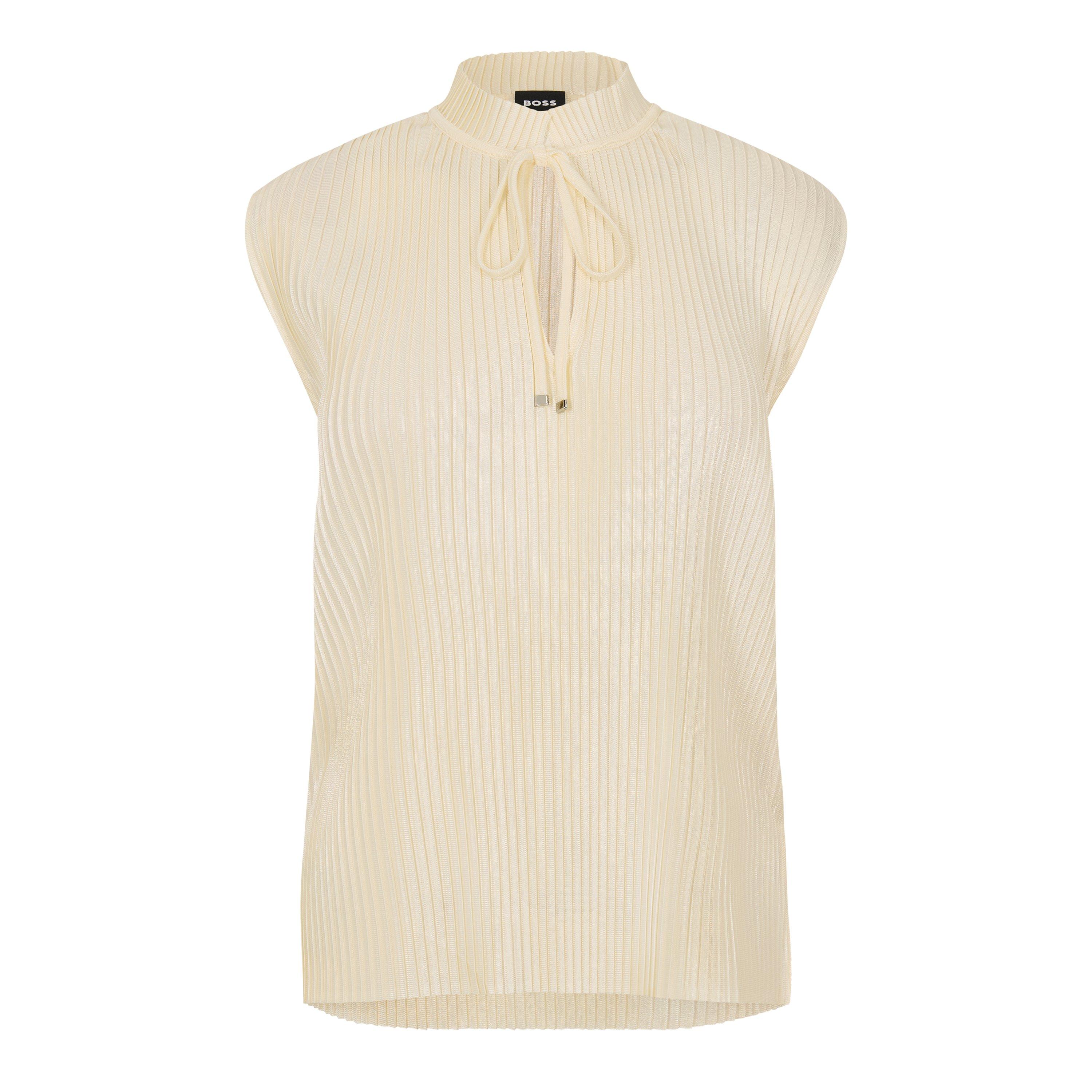 Boss Women's Emalla 10259697 01 Vest - Open White - 10 (M)