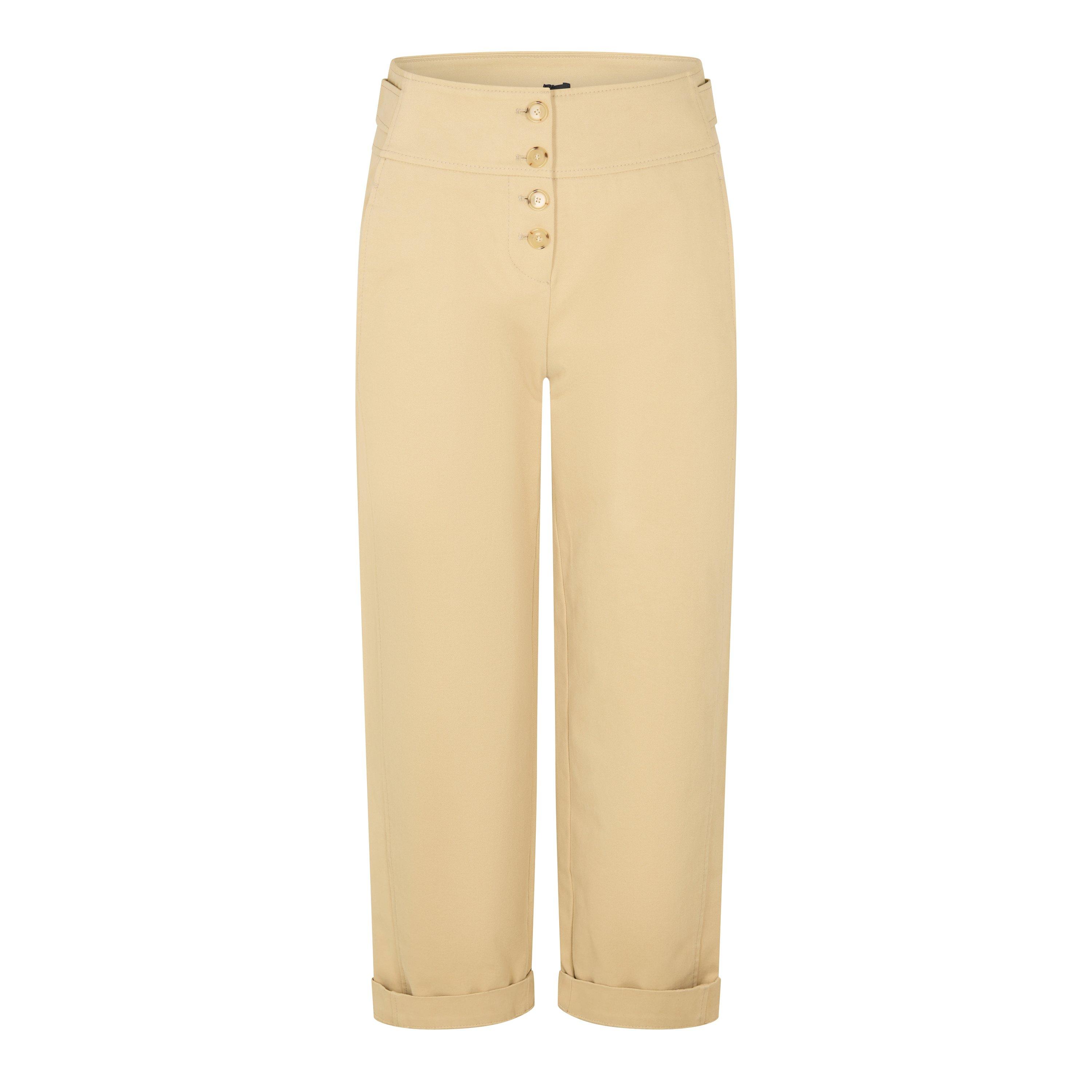 Medium Beige - Boss - Takane2-W 10269210 01 Straight Leg Trousers Womens - 1