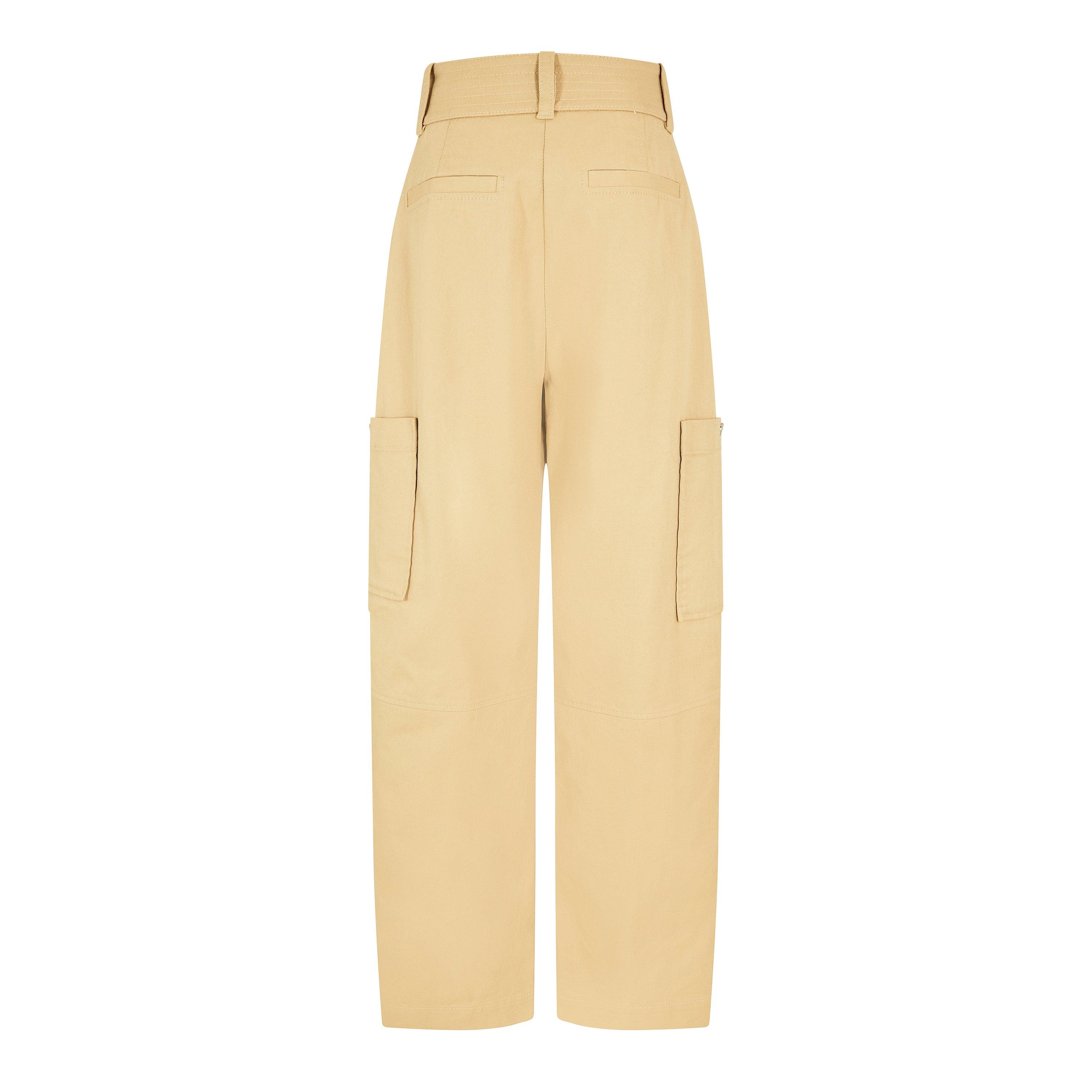 Medium Beige - Boss - Telara-W 10270434 01 Straight Leg Trousers Womens - 2