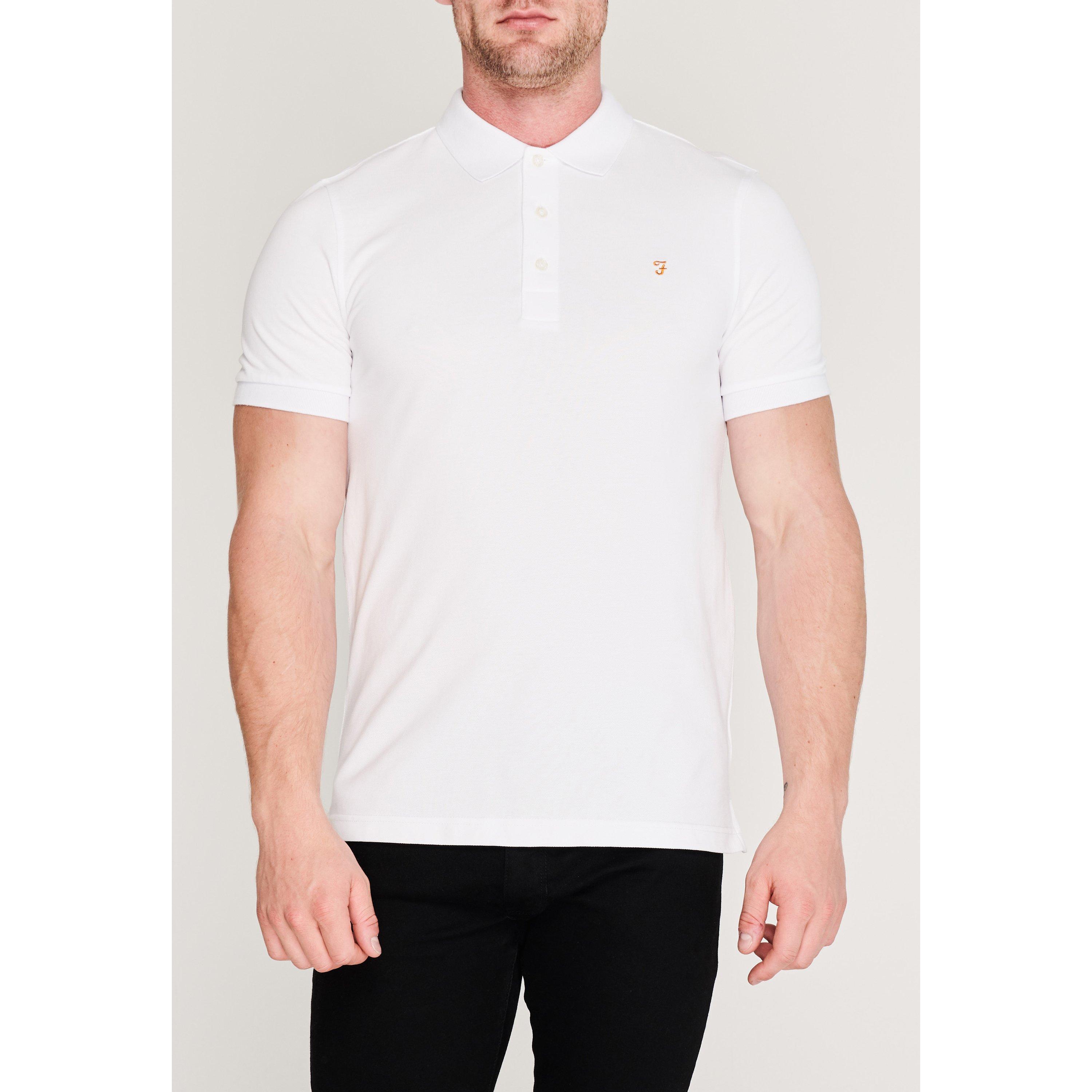 White 104 - Farah - Short Sleeve Polo Shirt - 3