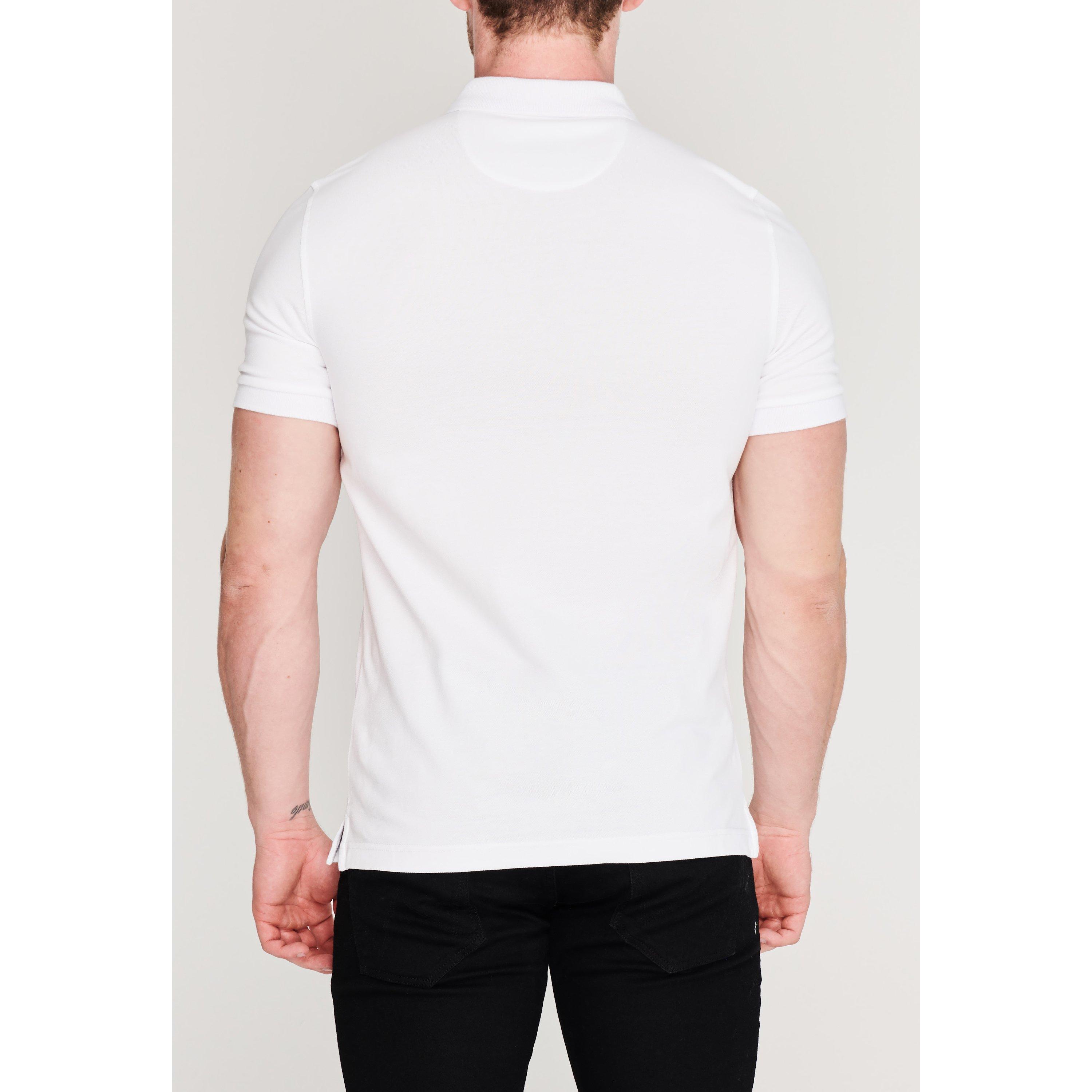 White 104 - Farah - Short Sleeve Polo Shirt - 4