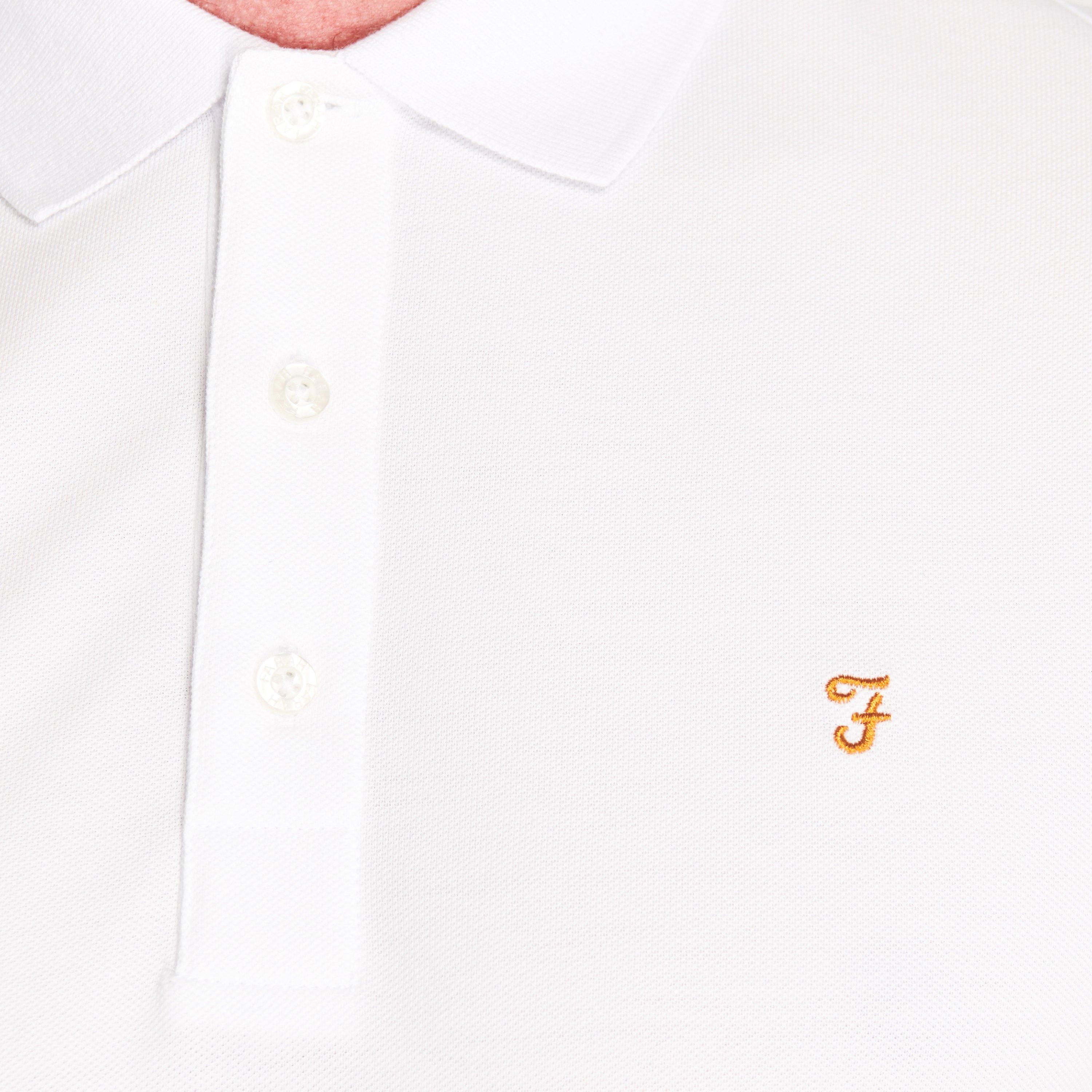 White 104 - Farah - Short Sleeve Polo Shirt - 5