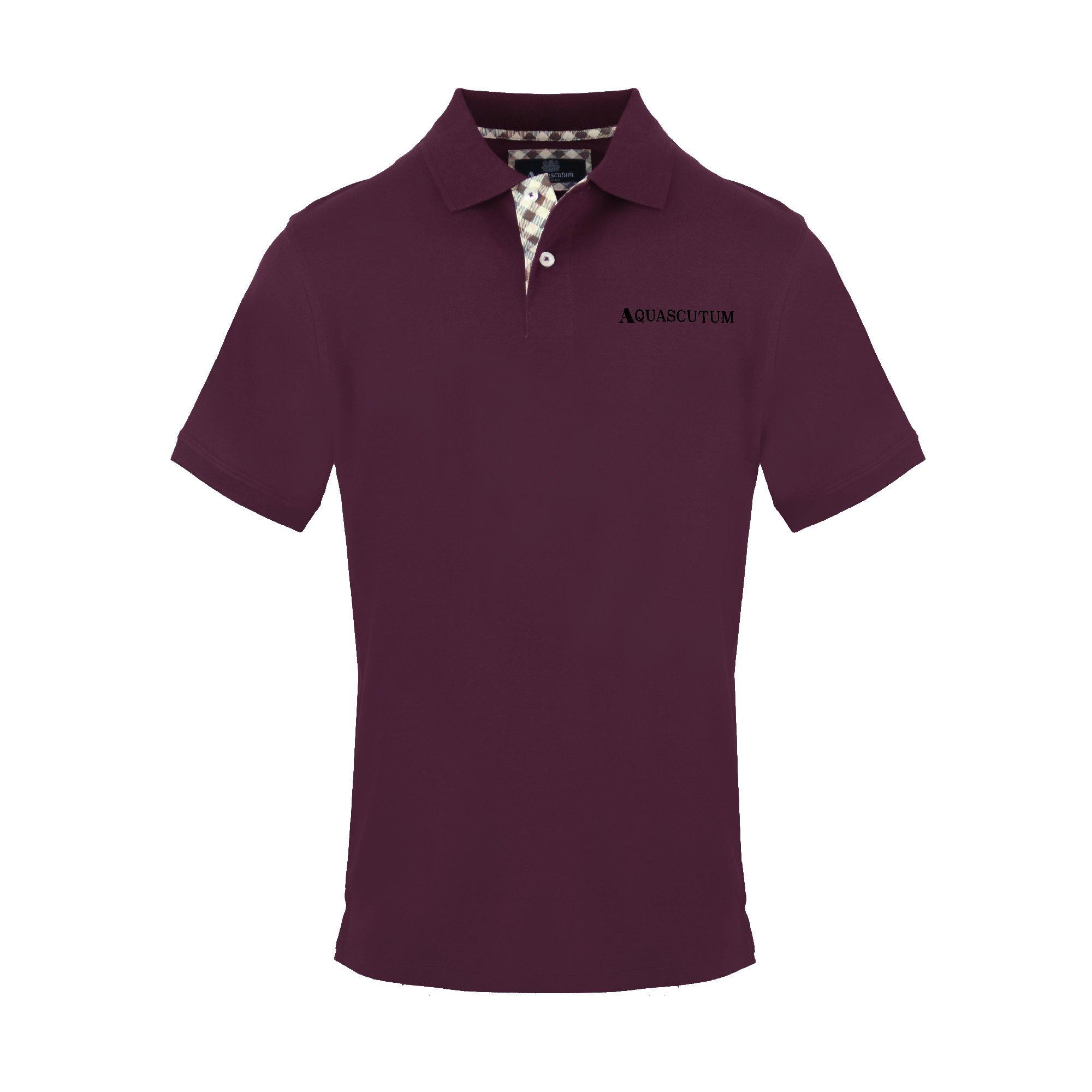 Red - Aquascutum - Men's Polo Short Sleeve Polo Shirt - 1