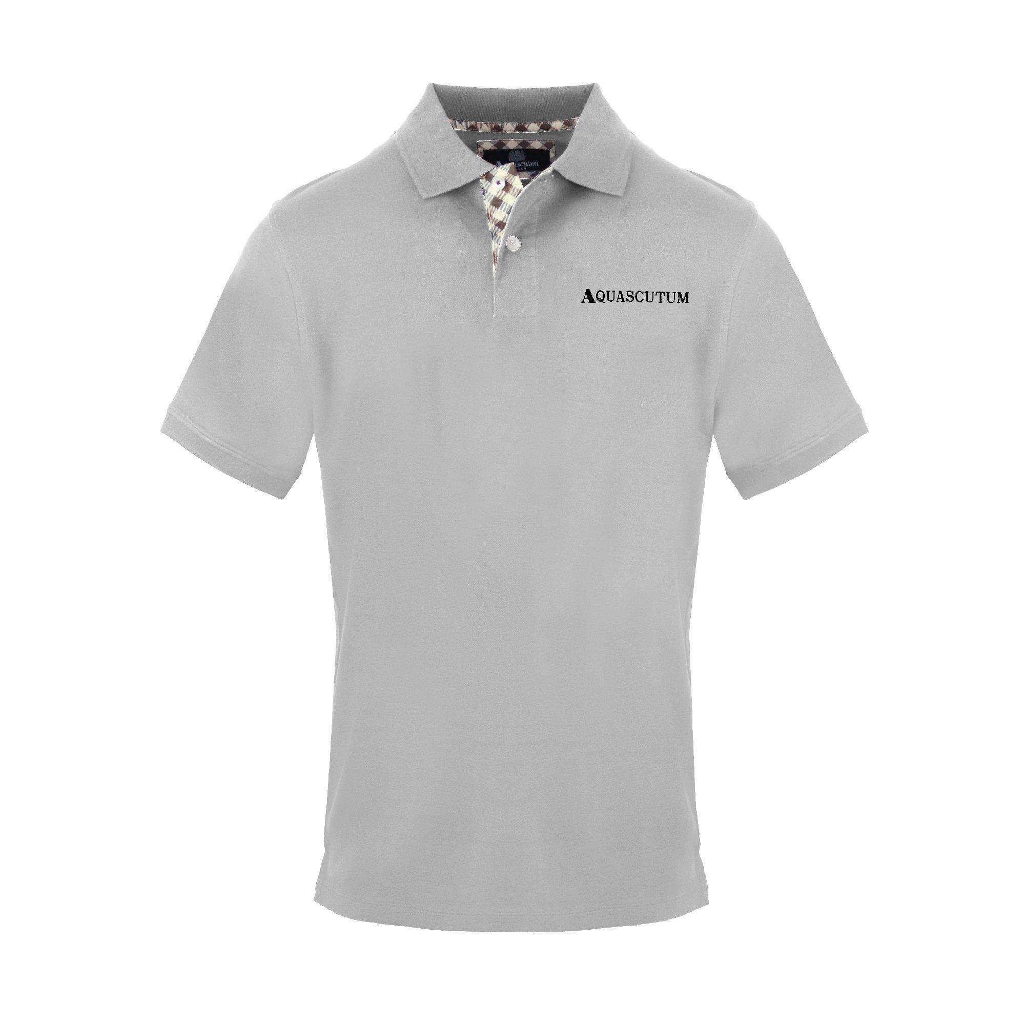 Grey - Aquascutum - Men's Polo Short Sleeve Polo Shirt - 1