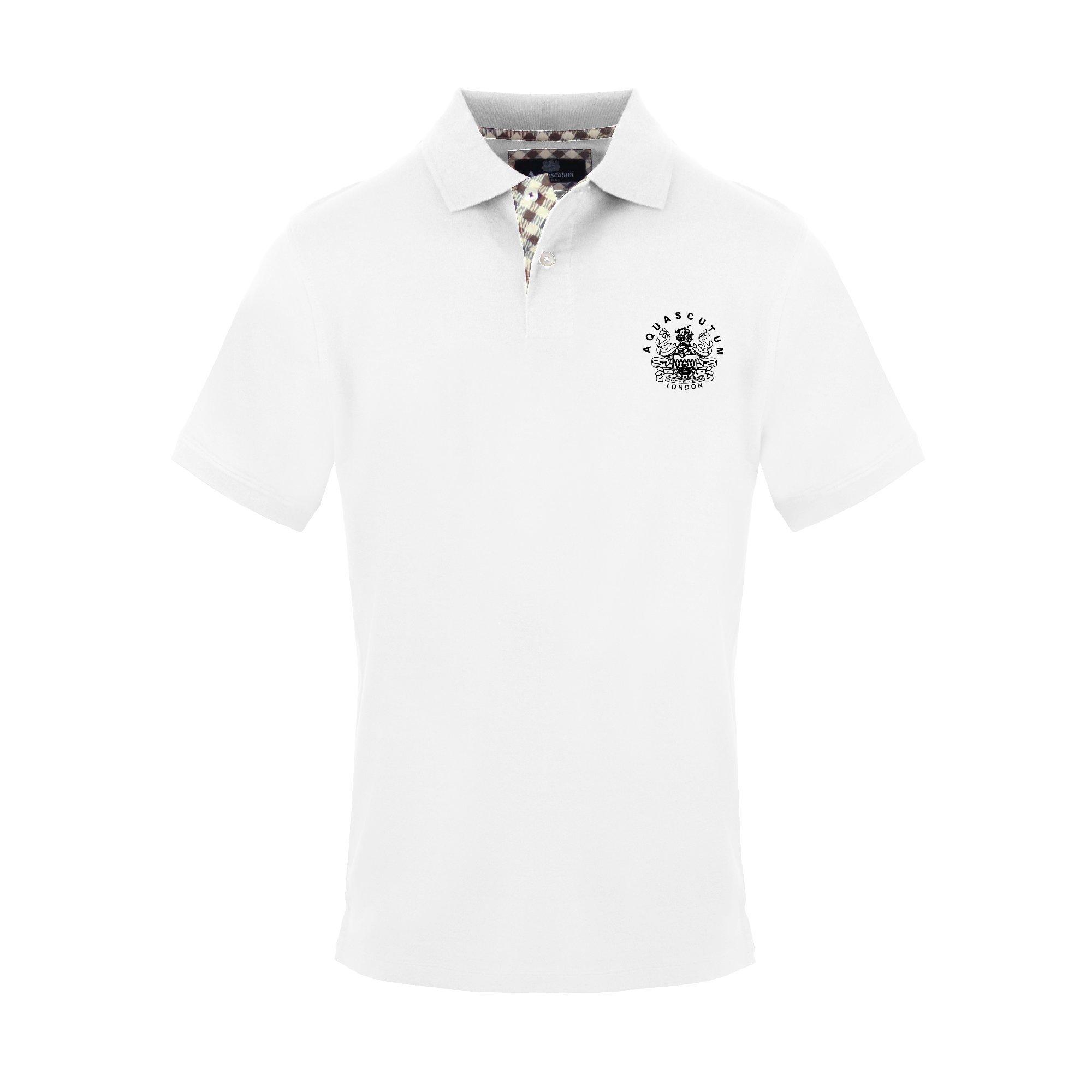 White - Aquascutum - Men's Polo Short Sleeve Polo Shirt - 1