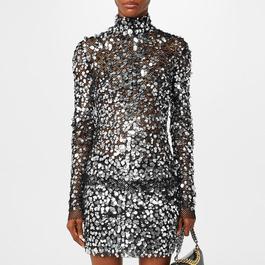 Tom Ford Sequin Embroidered Top