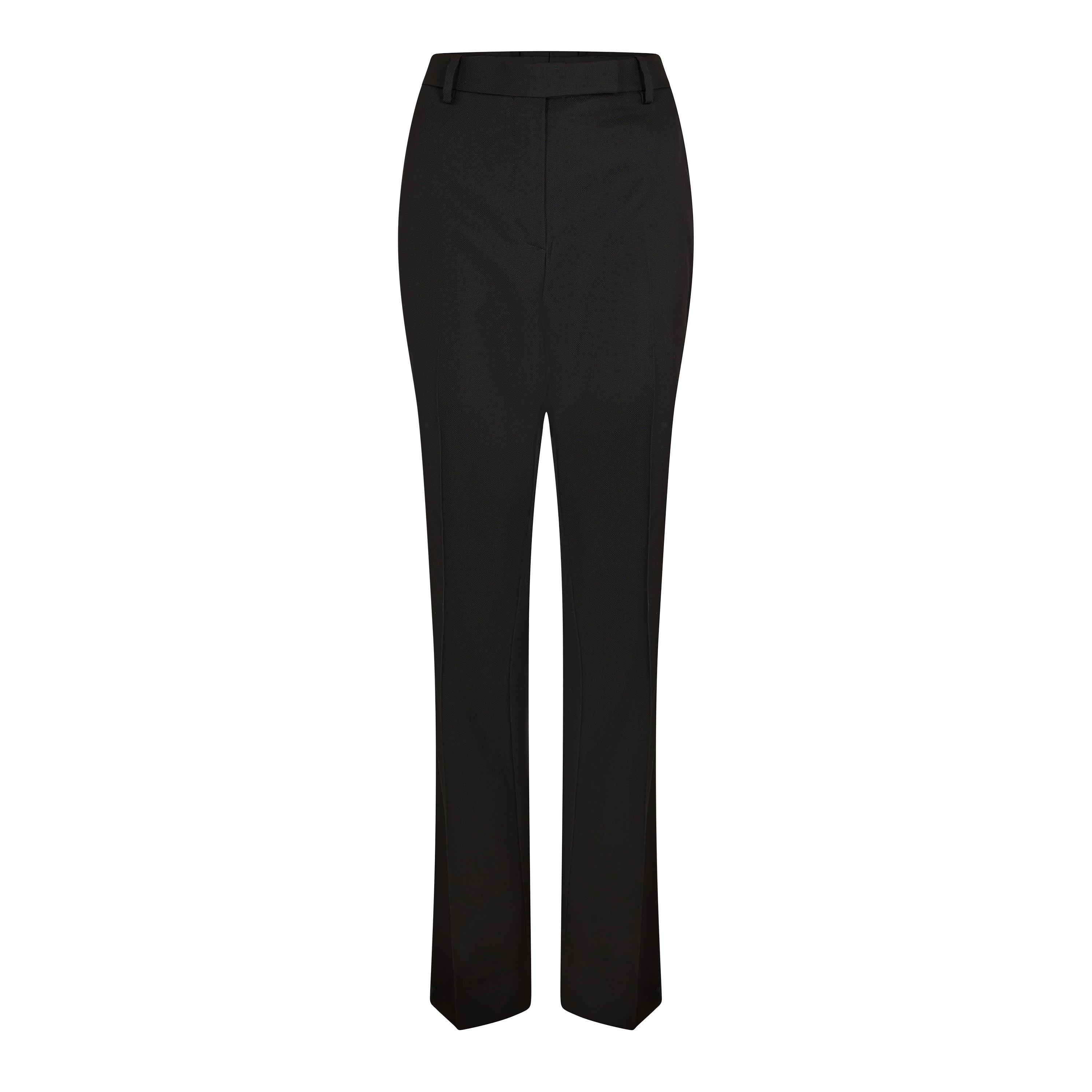 Black - Tom Ford - Women's Wool Silk Straight Leg Trousers - 1