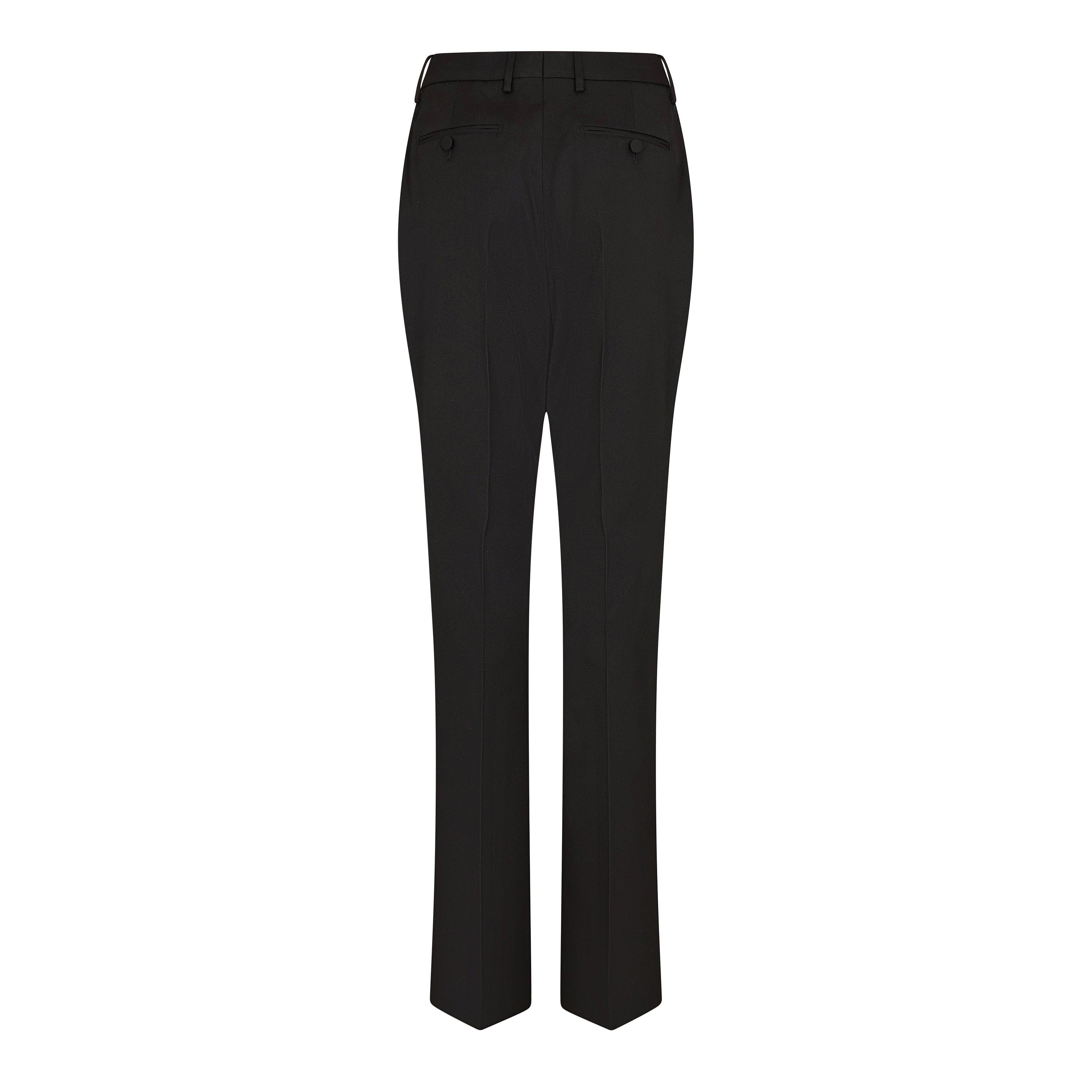 Black - Tom Ford - Women's Wool Silk Straight Leg Trousers - 2
