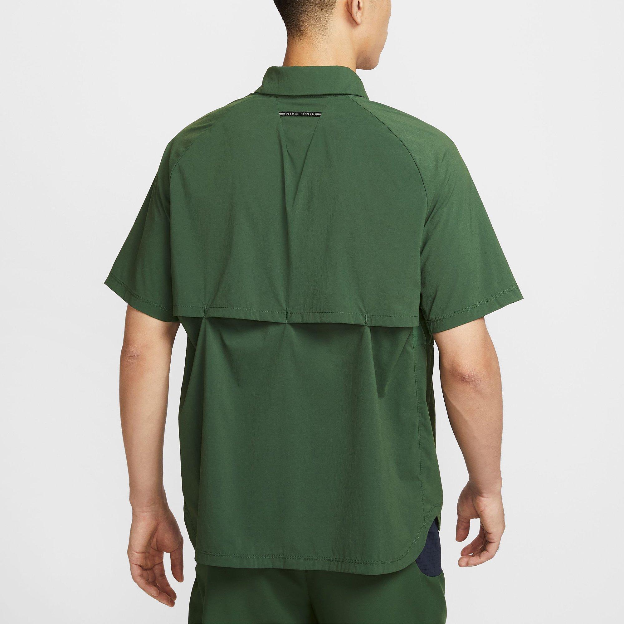 Green - Nike - Trail Mens UV Running Shirt - 2