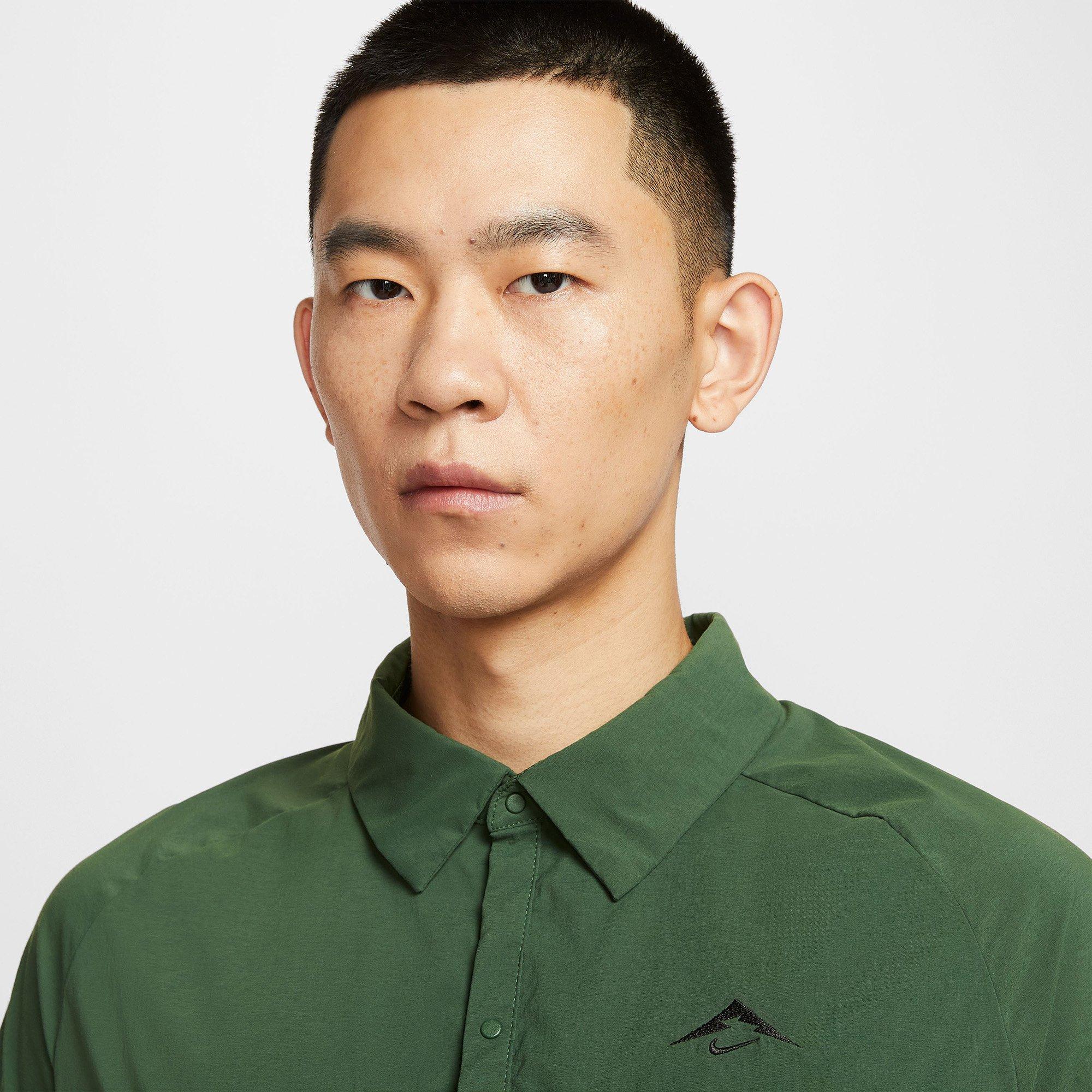 Green - Nike - Trail Mens UV Running Shirt - 3