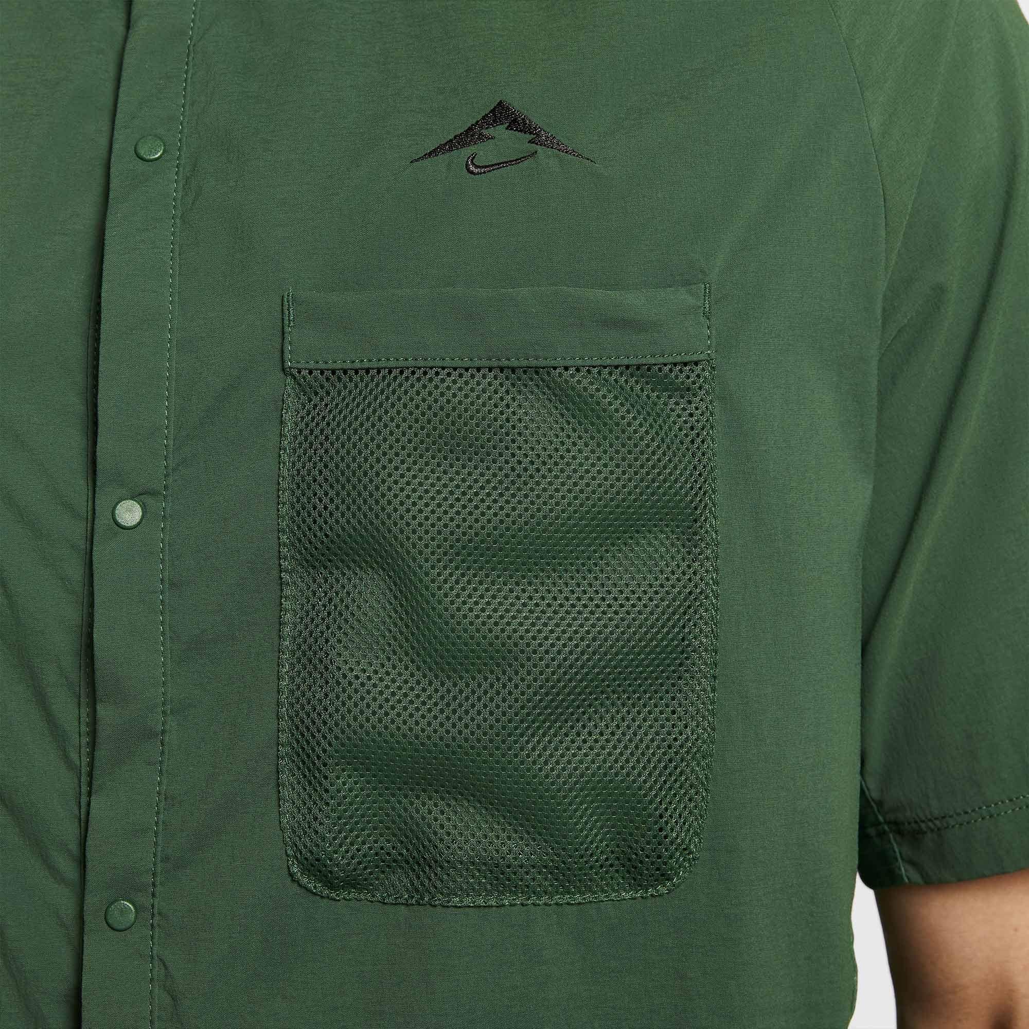 Green - Nike - Trail Mens UV Running Shirt - 4