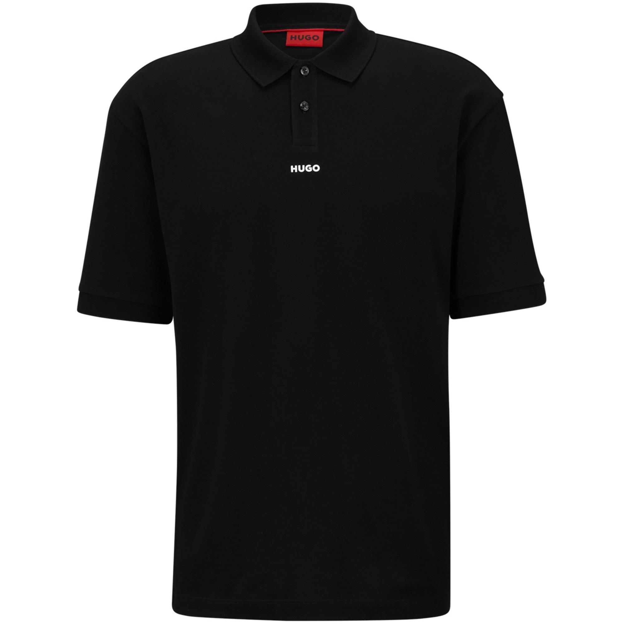 Hugo Men's Dangula Cotton Short Sleeve Polo Shirt - Black - S