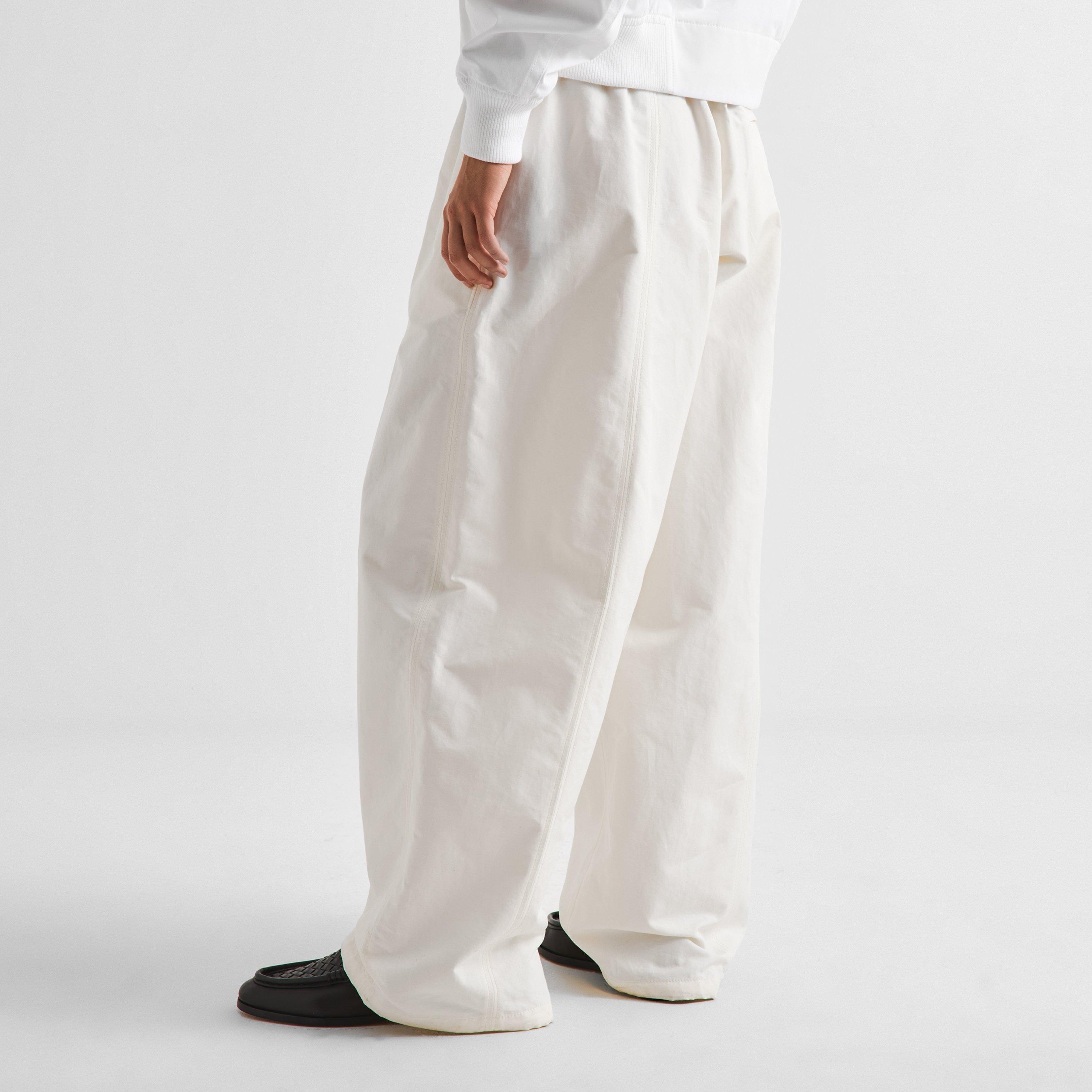 Parchment - Bottega Veneta - Women's Cotton Straight Leg Trousers - 4
