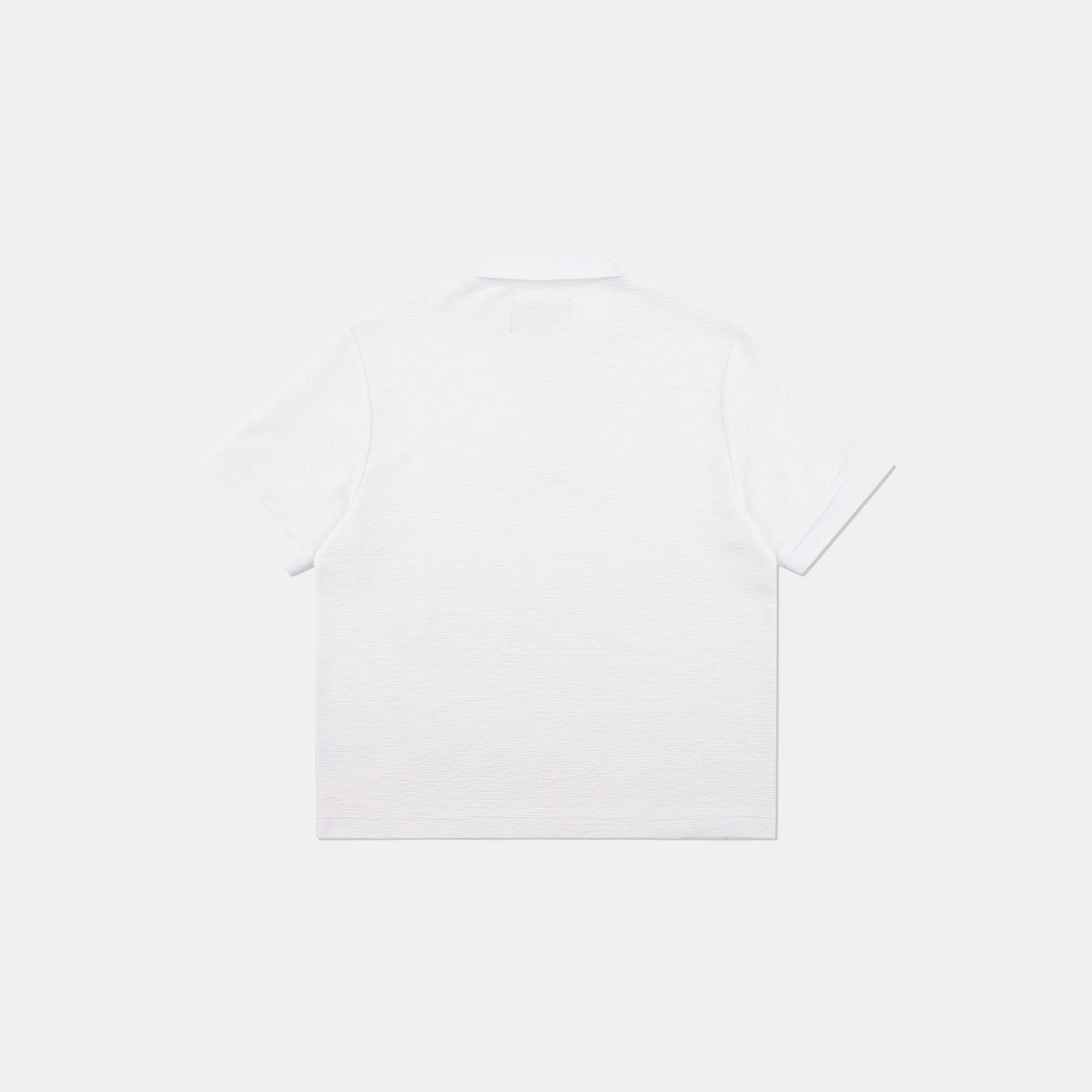 White - Prevu - Men's Ottoman Short Sleeve Polo Shirt - 2