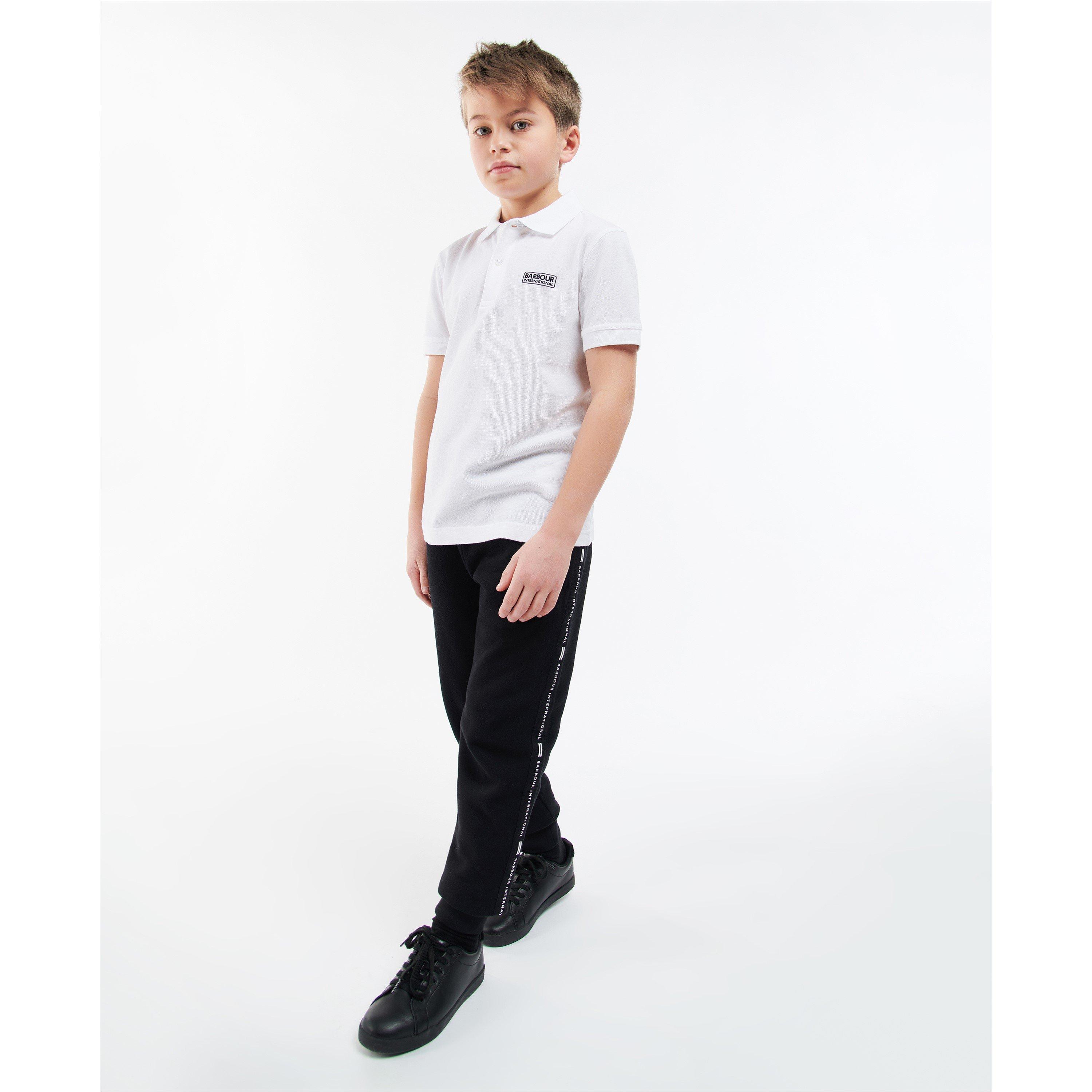 White - WH11 - Barbour International - Boys Essential Polo - 3