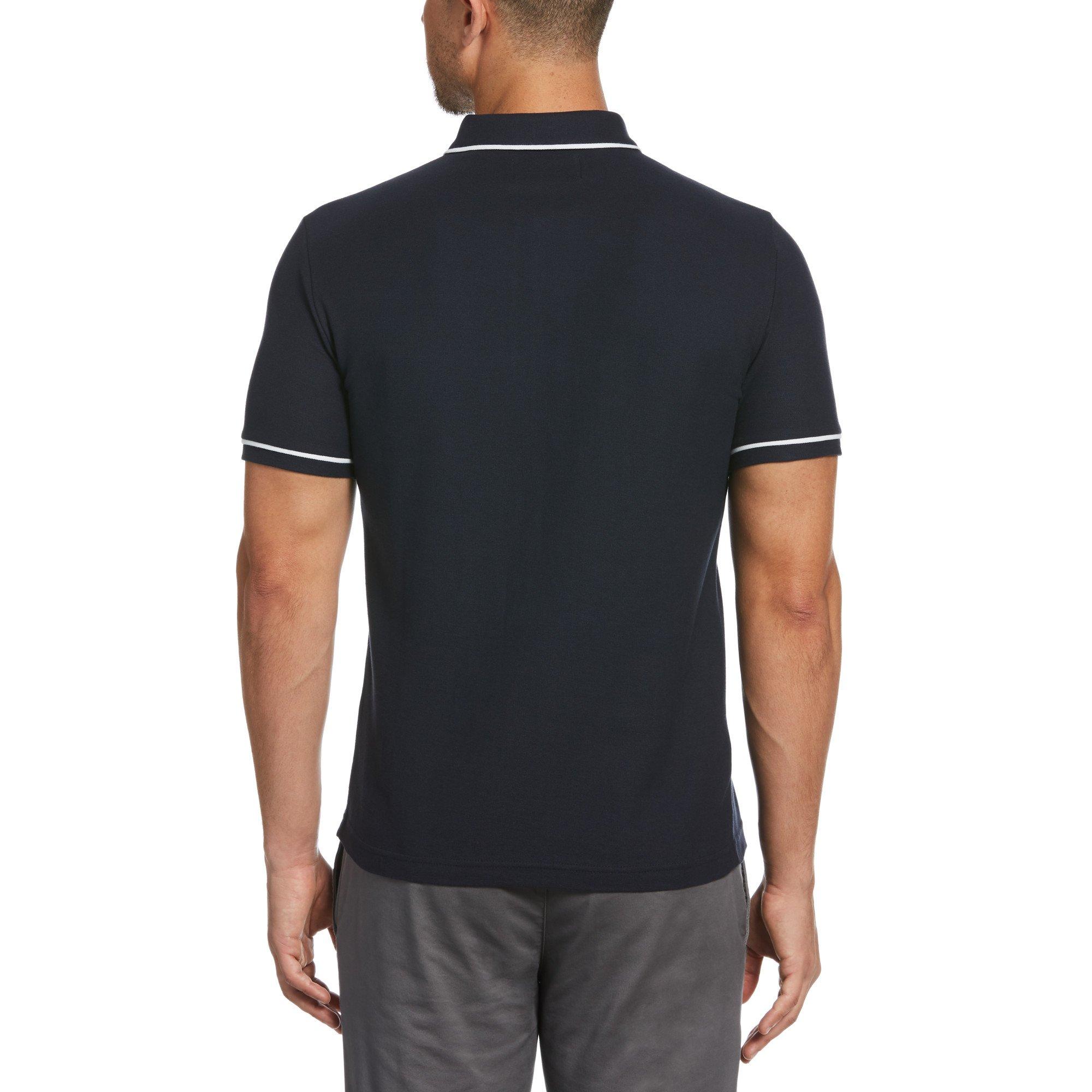 Navy 974 - Original Penguin - Short Sleeve Tipped Polo Shirt - 2