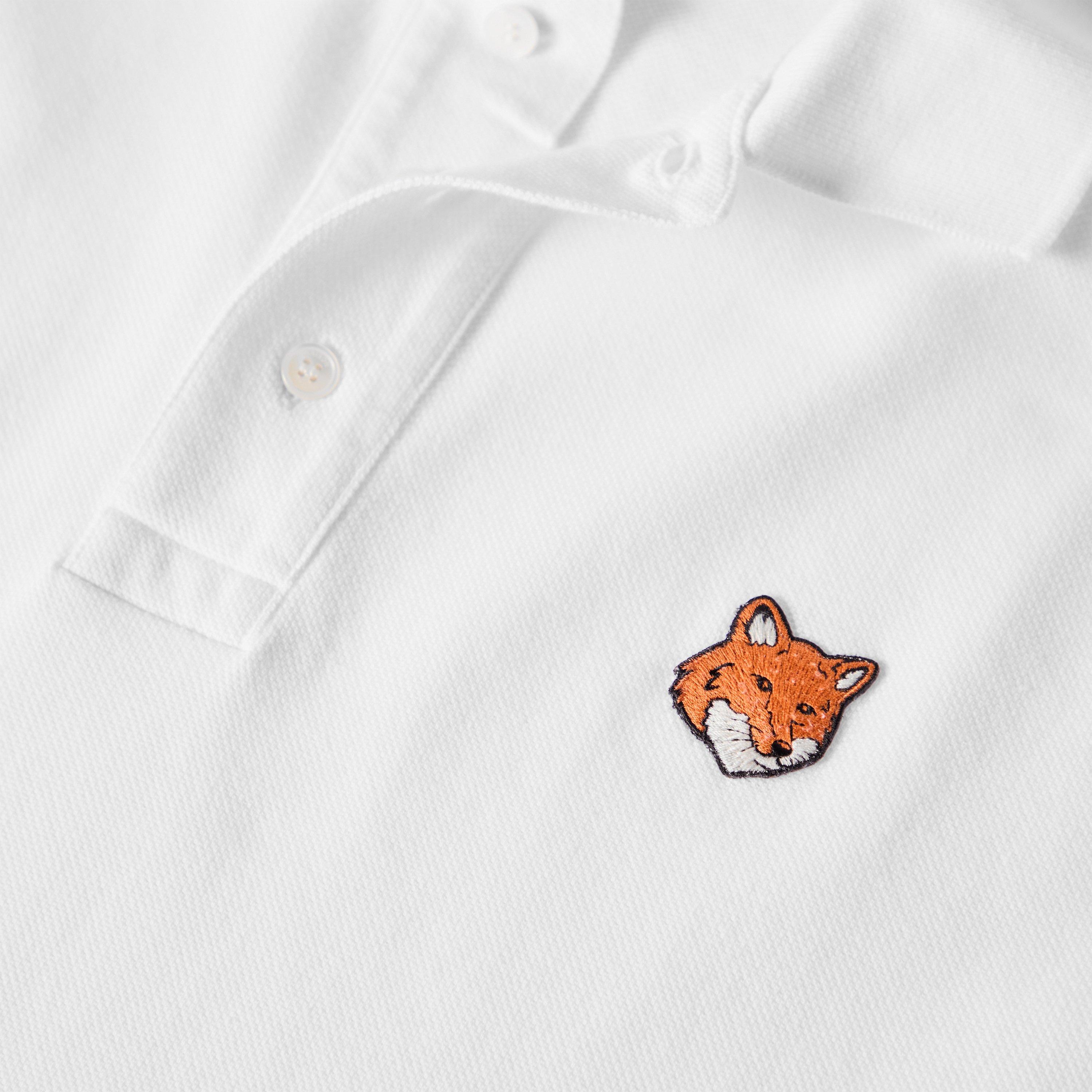 White - Maison Kitsune - Men's Fox Short Sleeve Polo Shirt - 5