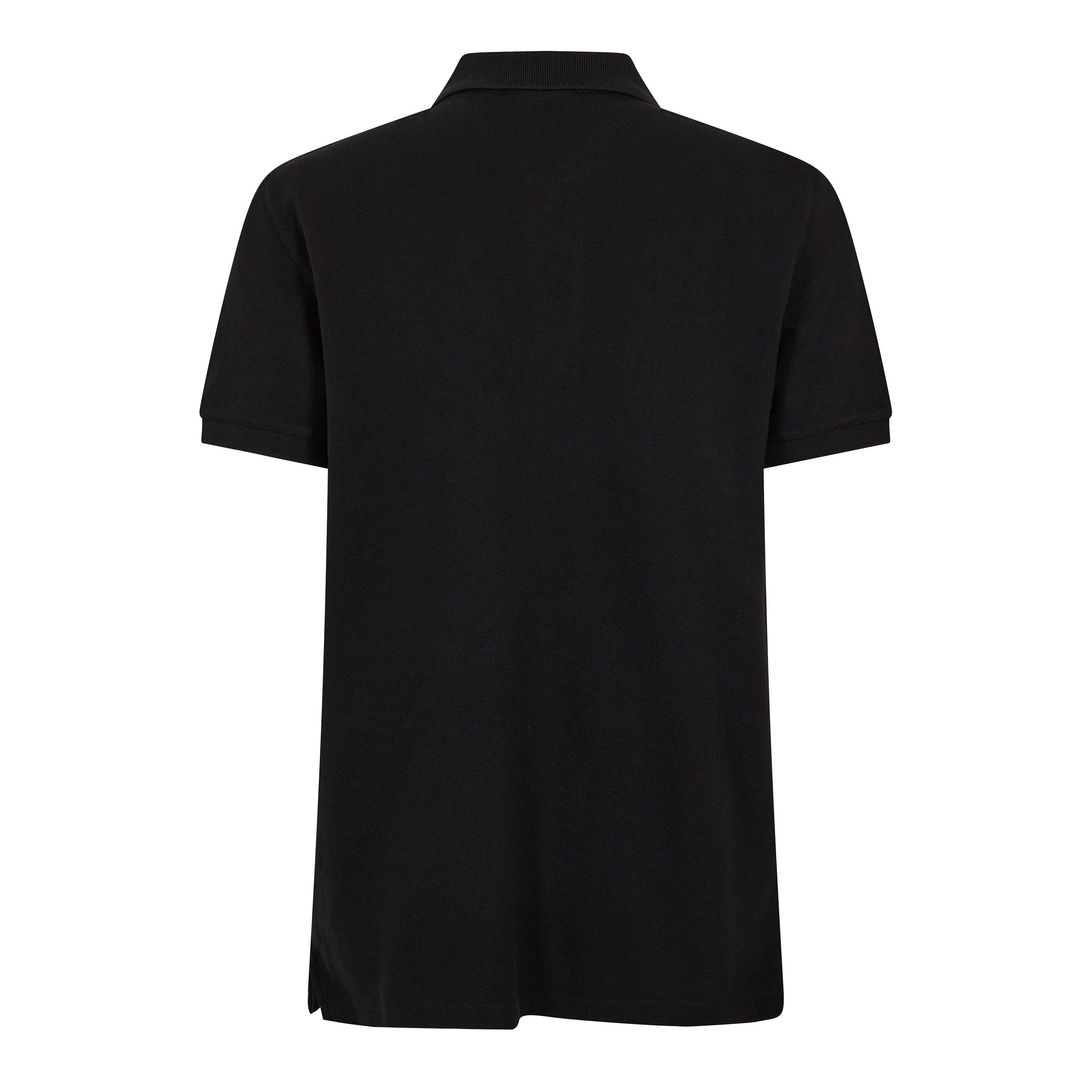 Black - Maison Kitsune - Men's Fox Short Sleeve Polo Shirt - 2