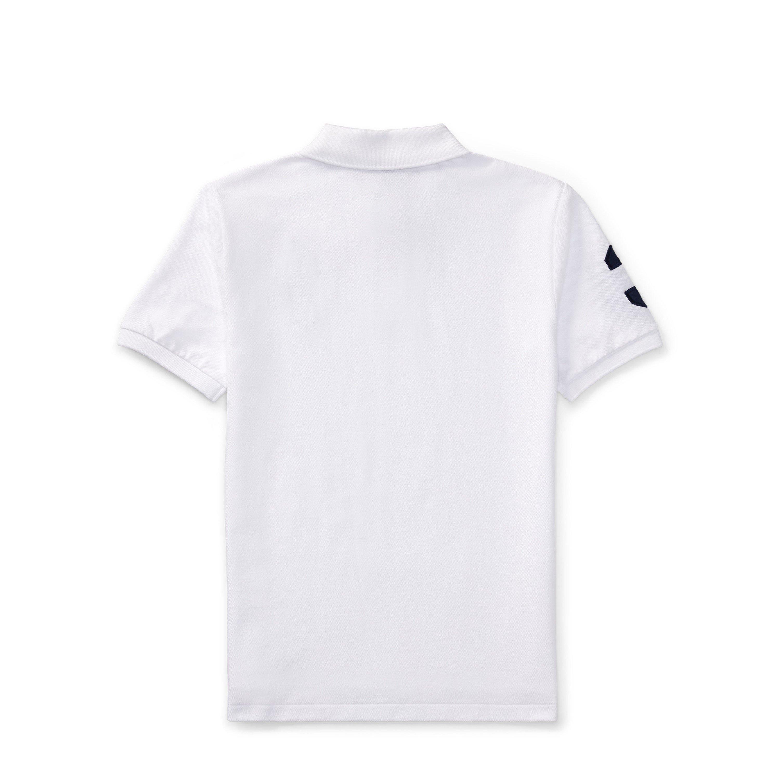 White - Polo Ralph Lauren - Kids' Large Pony Short Sleeve Polo Shirt - 2