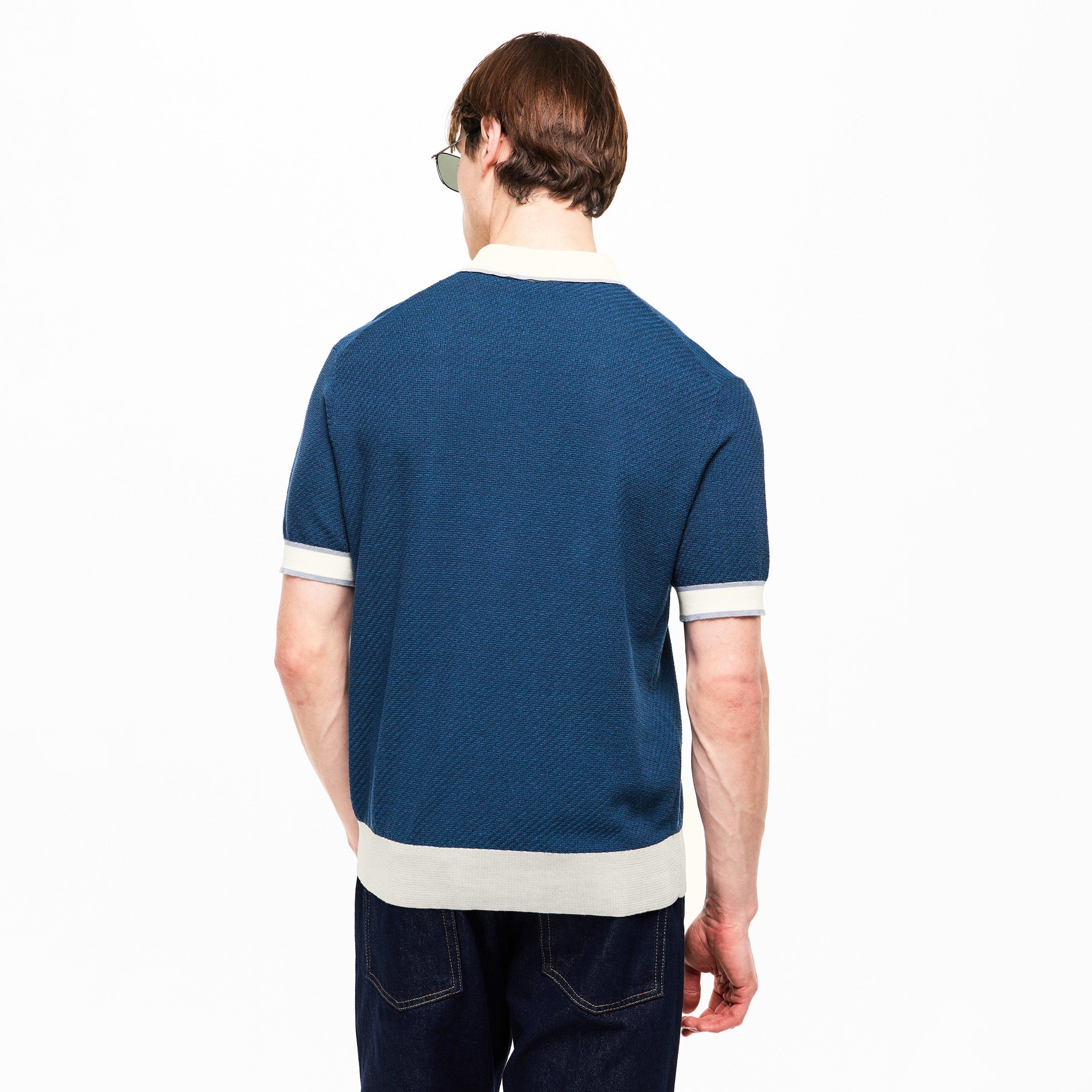 Royal Blue - Brioni - Men's Short Sleeve Polo Shirt - 4