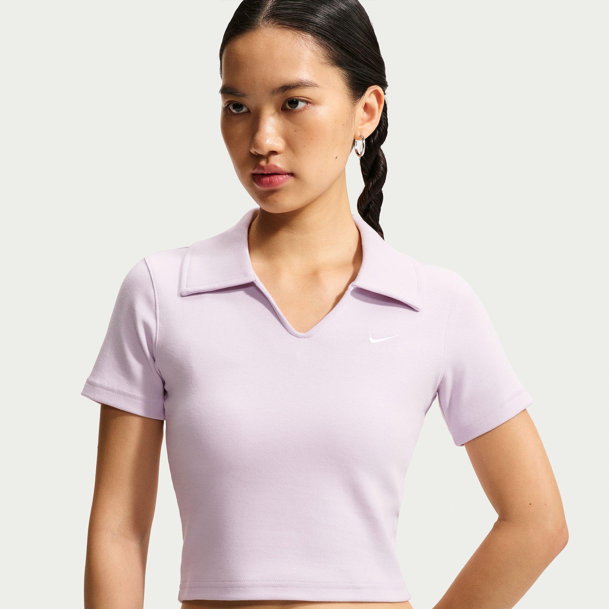 Lilac/White - Nike - Nike Essntl Ss Polo Ld64 - 4