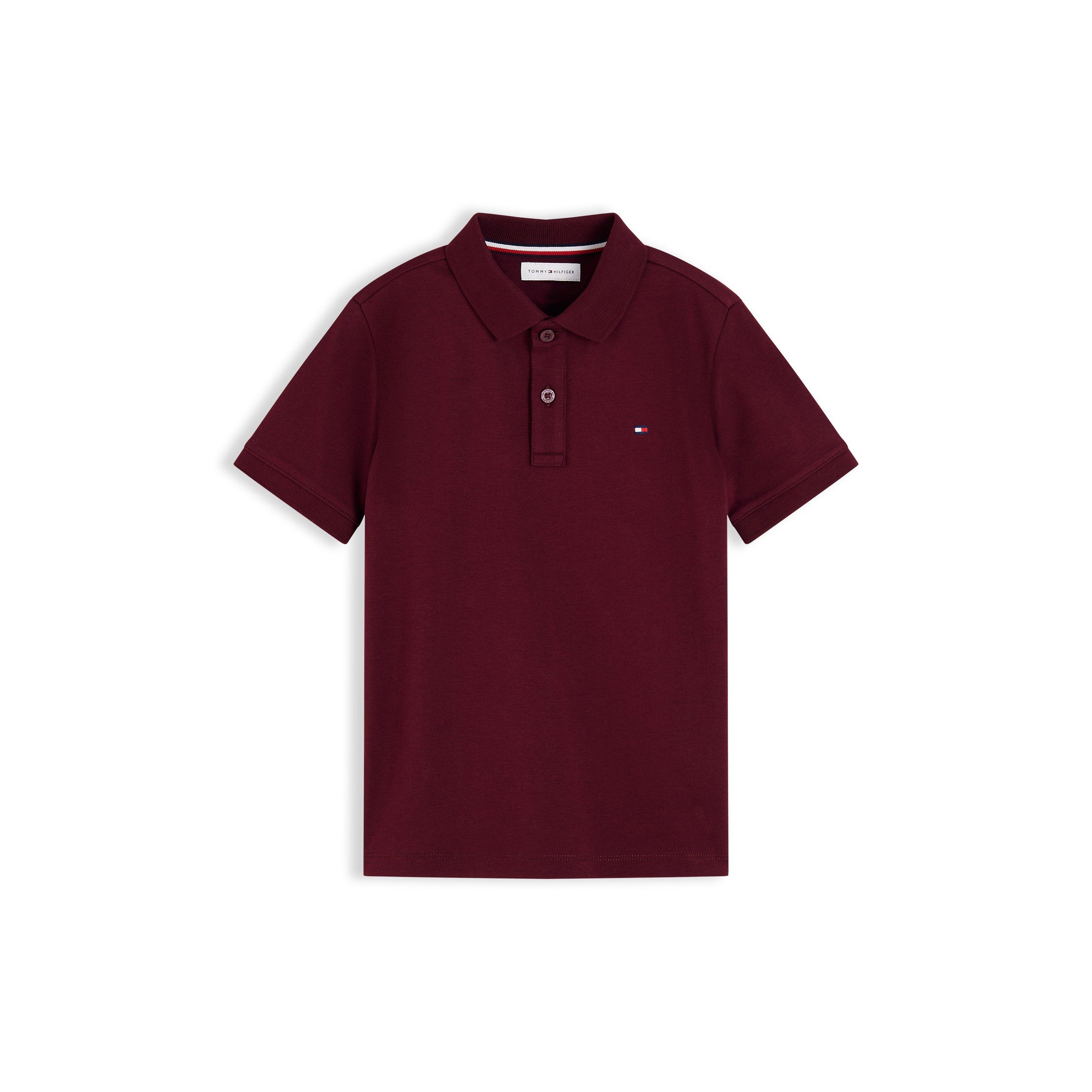 Burgundy VLP - Tommy Hilfiger - Kids' Logo Cotton Short-Sleeve Polo - 1