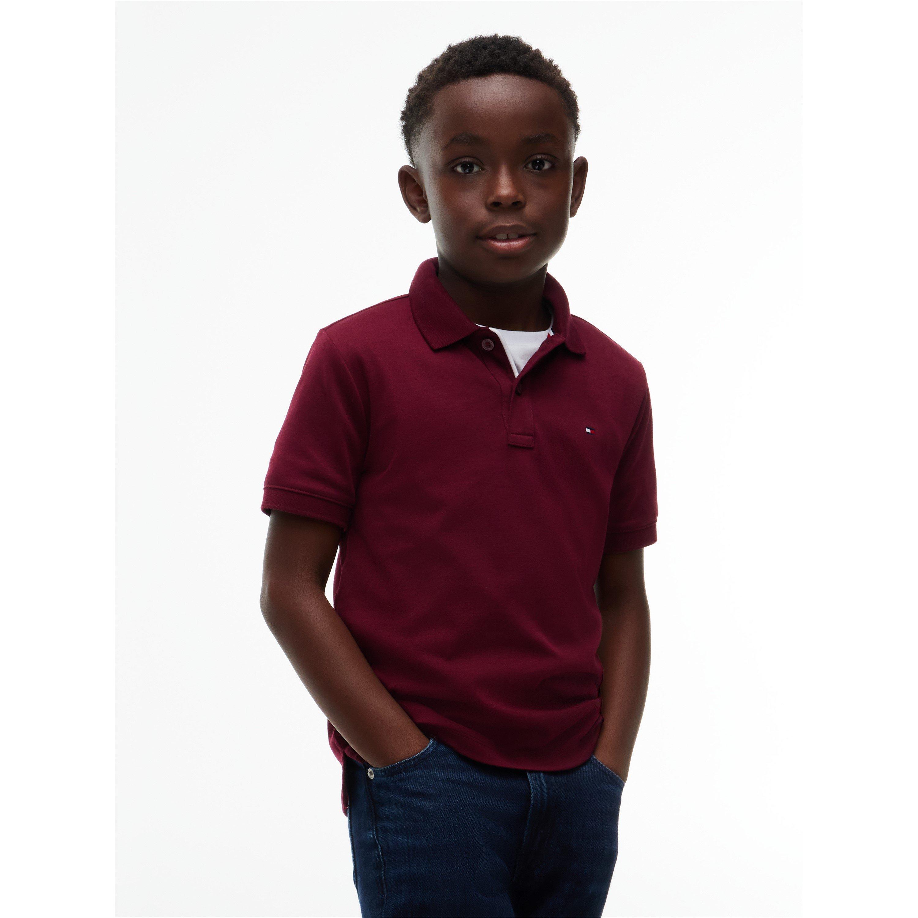 Burgundy VLP - Tommy Hilfiger - Kids' Logo Cotton Short-Sleeve Polo - 2