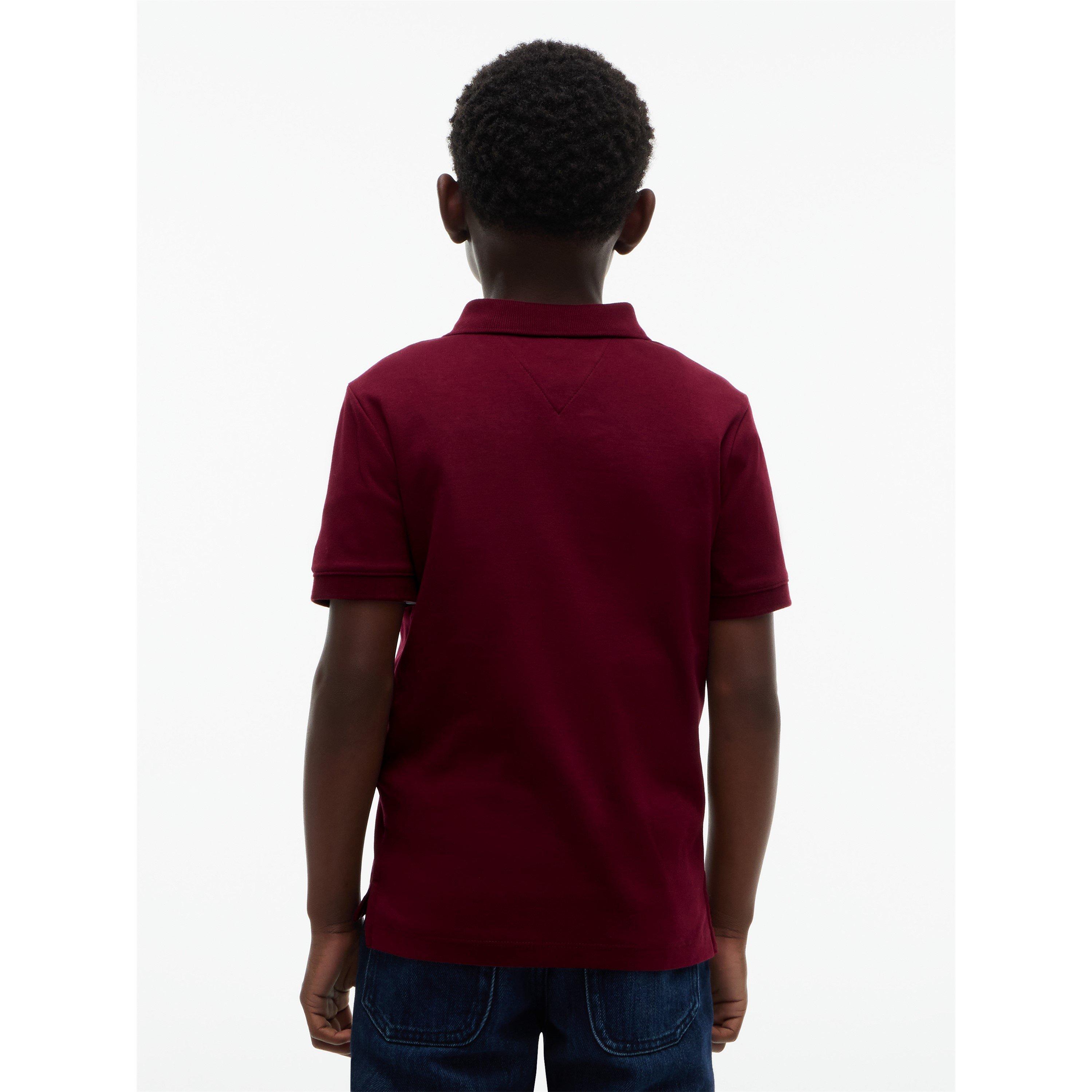 Burgundy VLP - Tommy Hilfiger - Kids' Logo Cotton Short-Sleeve Polo - 5