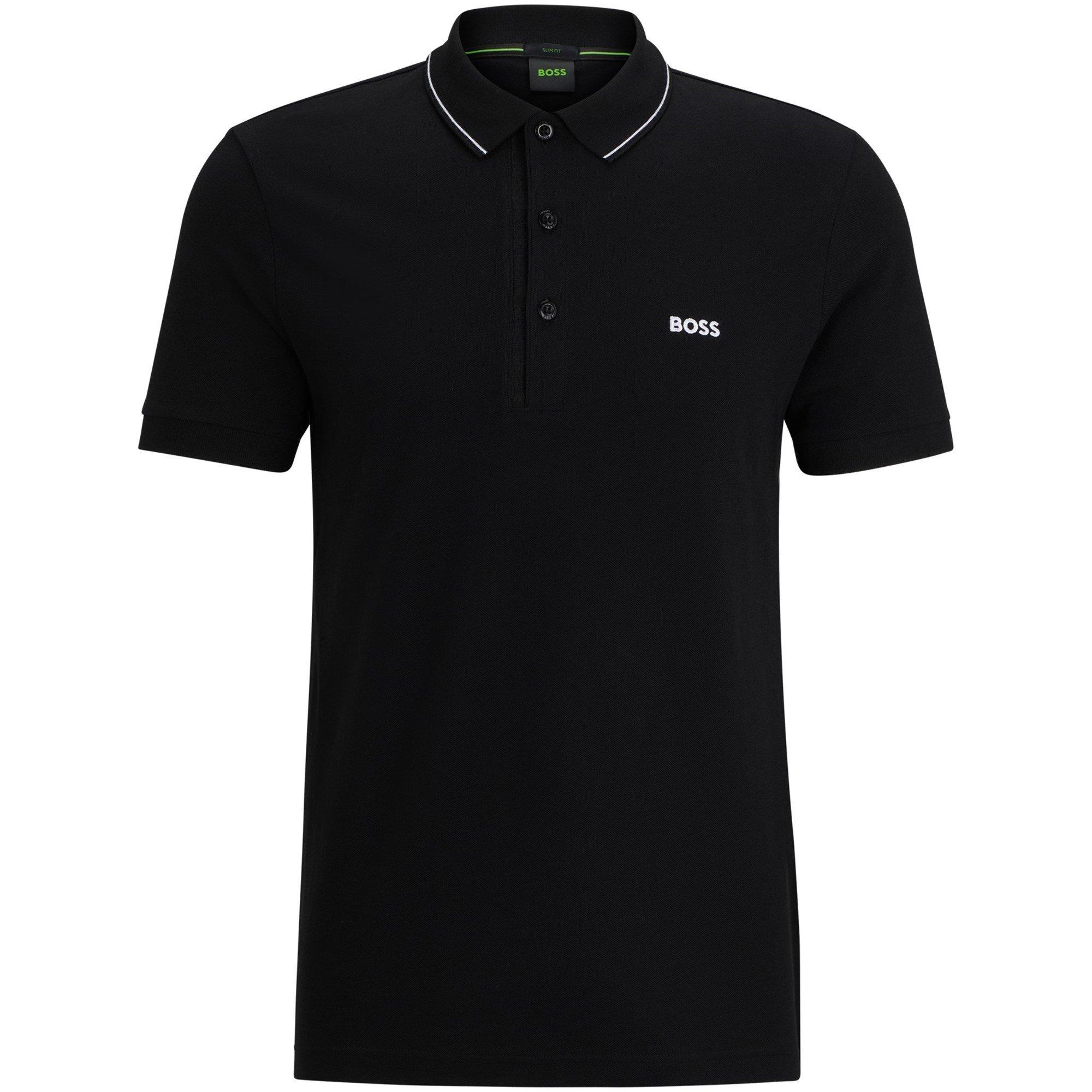 Black 003 - Boss - Men's HBG Paule 4 Polo Shirt, Premium Craftsmanship